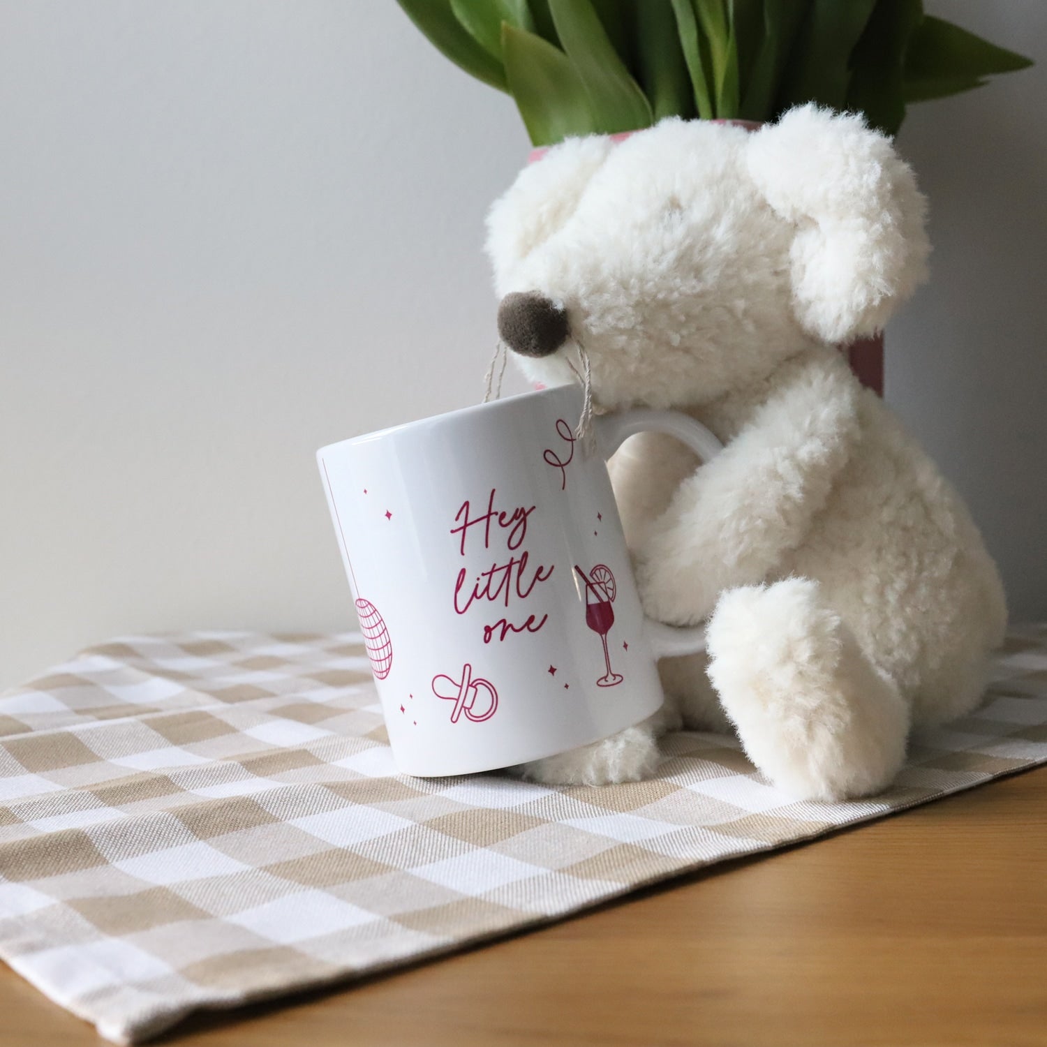Tasse „Hey little one", pink