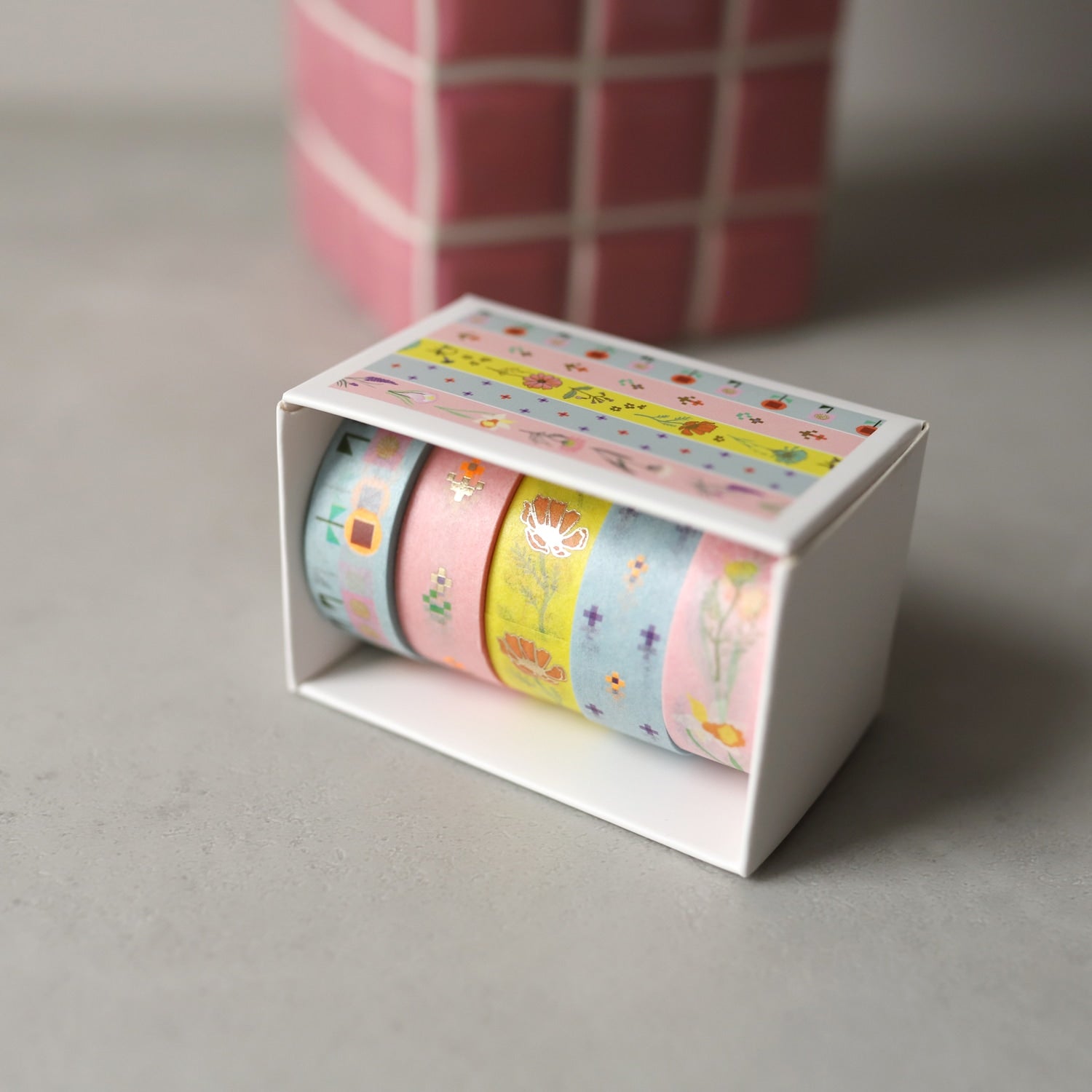 Washi-Tape 5er Set, floral