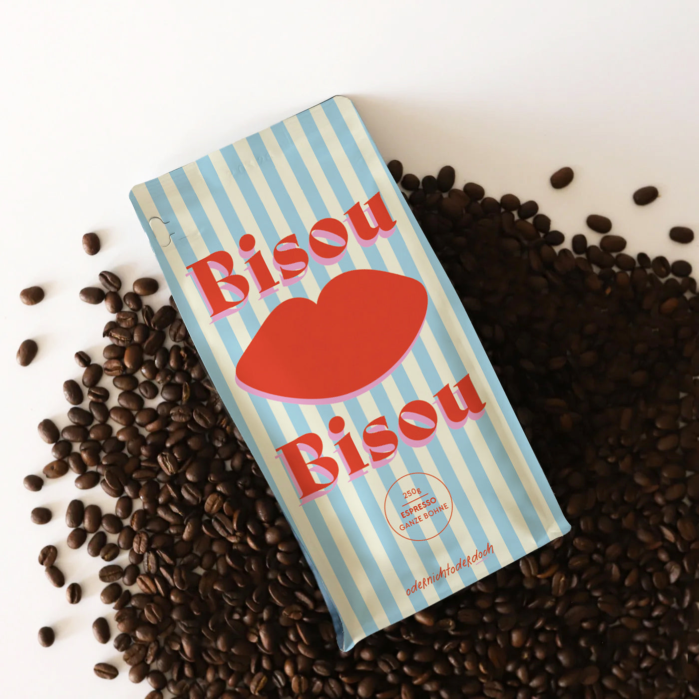 Kaffee "Bisou", ganze Bohne, 250g