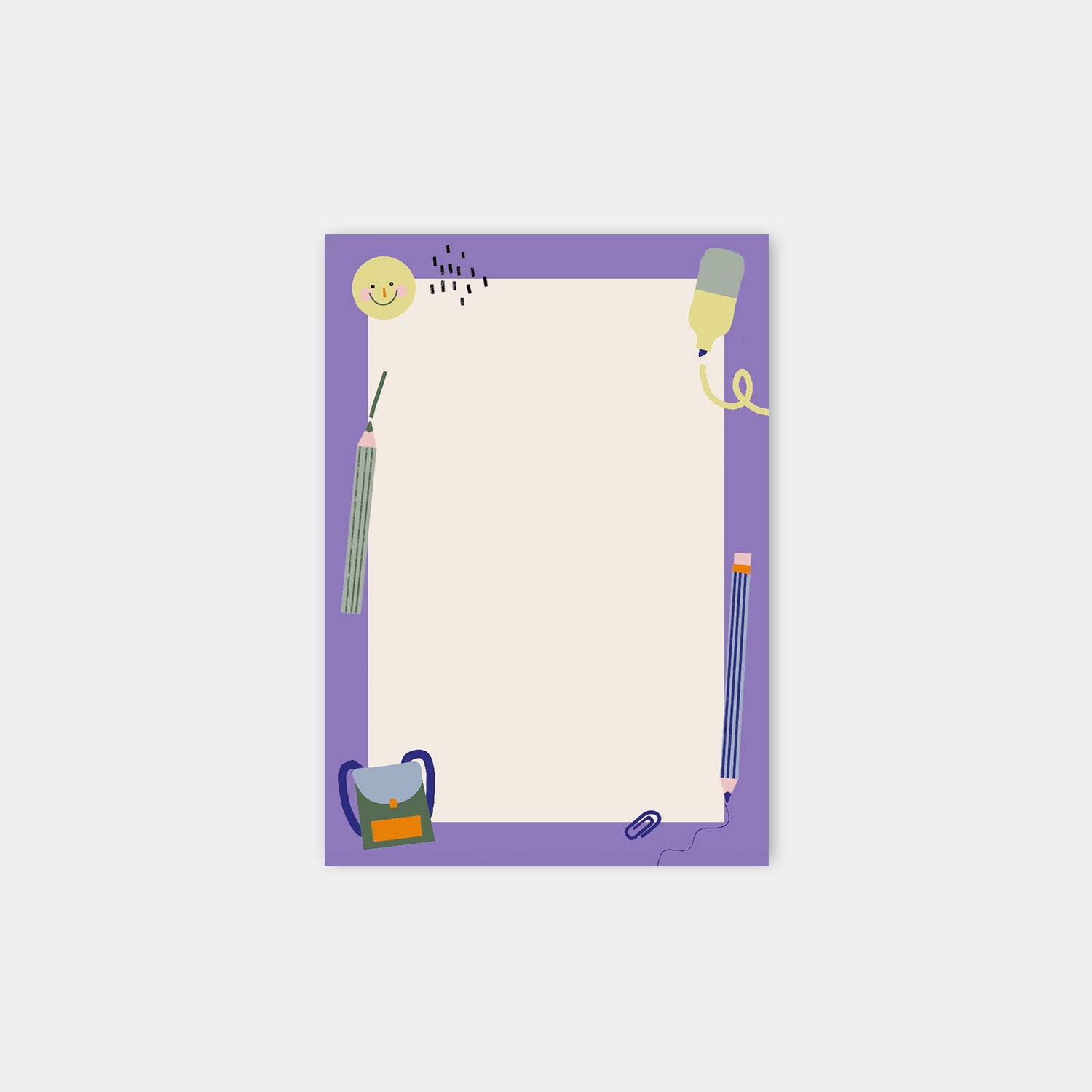 Notizblock A5 "Schule", lila
