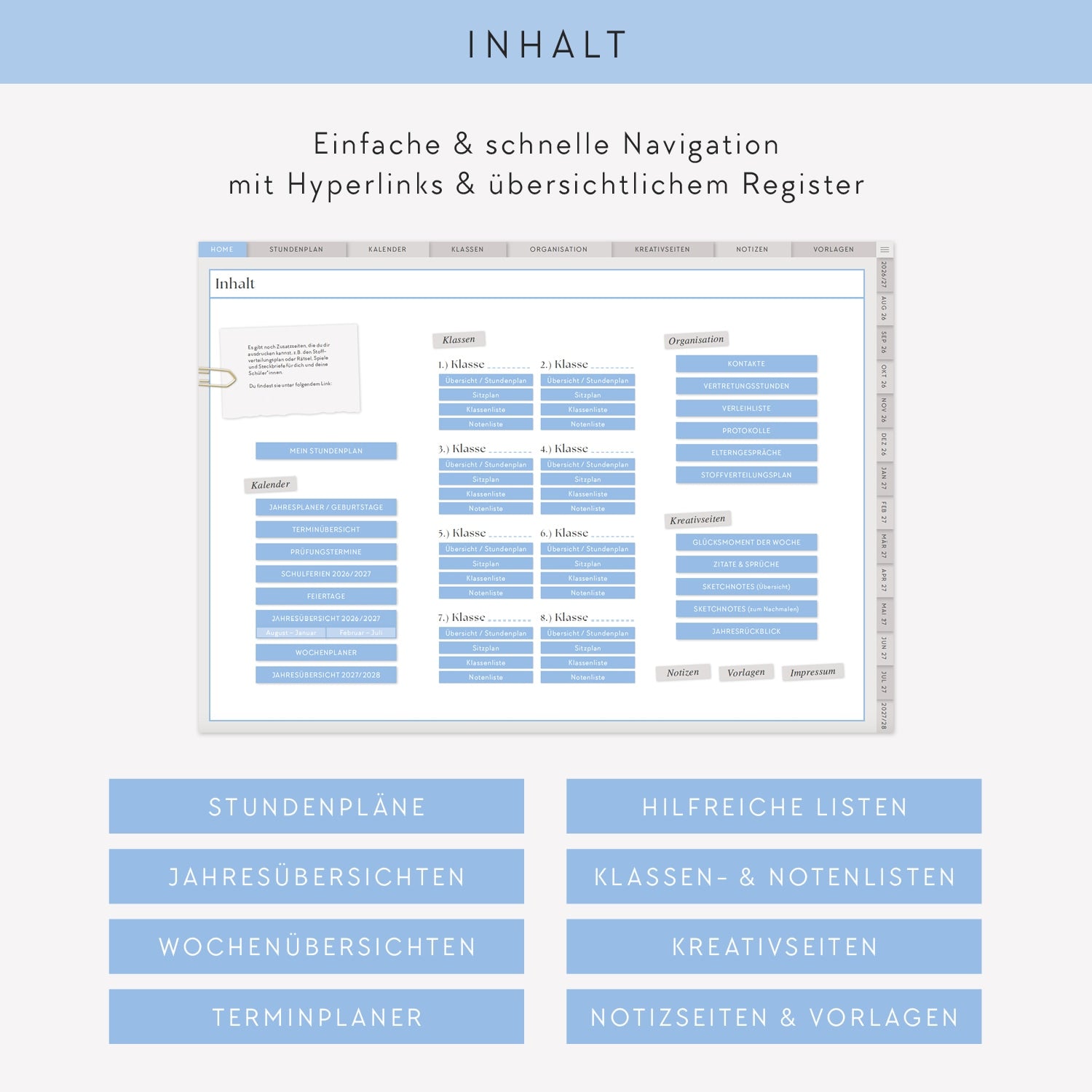 Digitaler Lehrerkalender 2026/2027