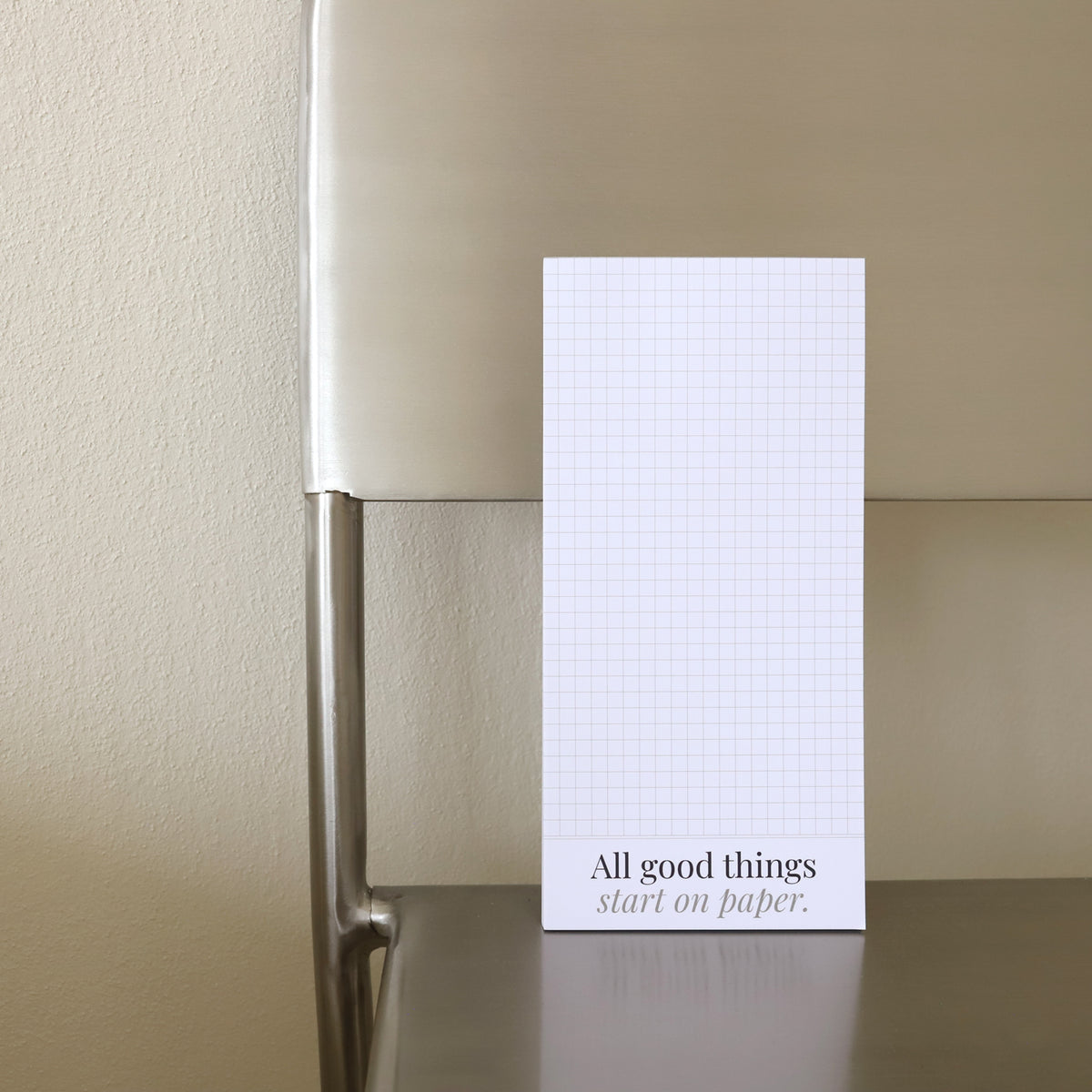 Notizblock DIN lang "All good things"