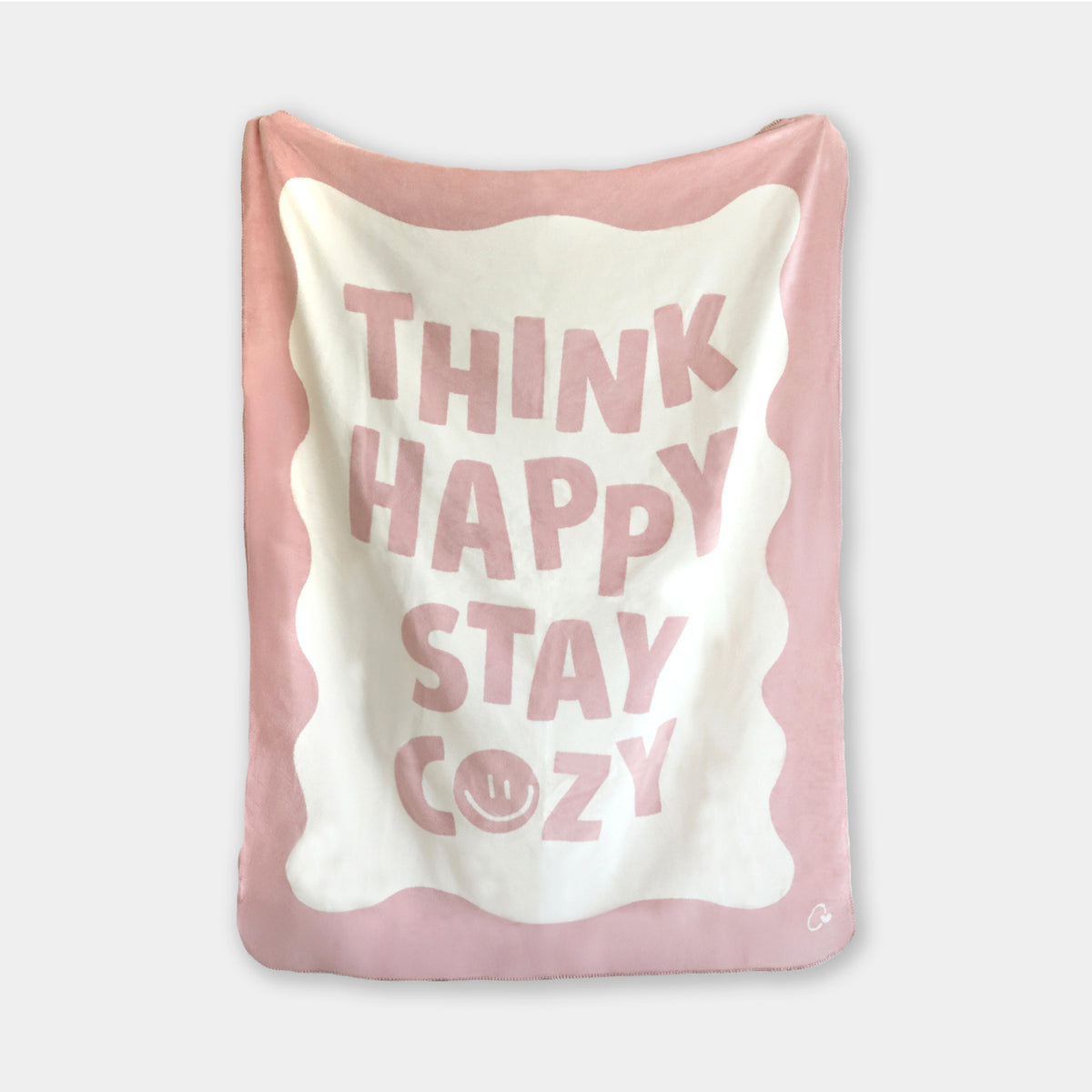 Kuscheldecke „Think happy“ - 150 x 200 cm