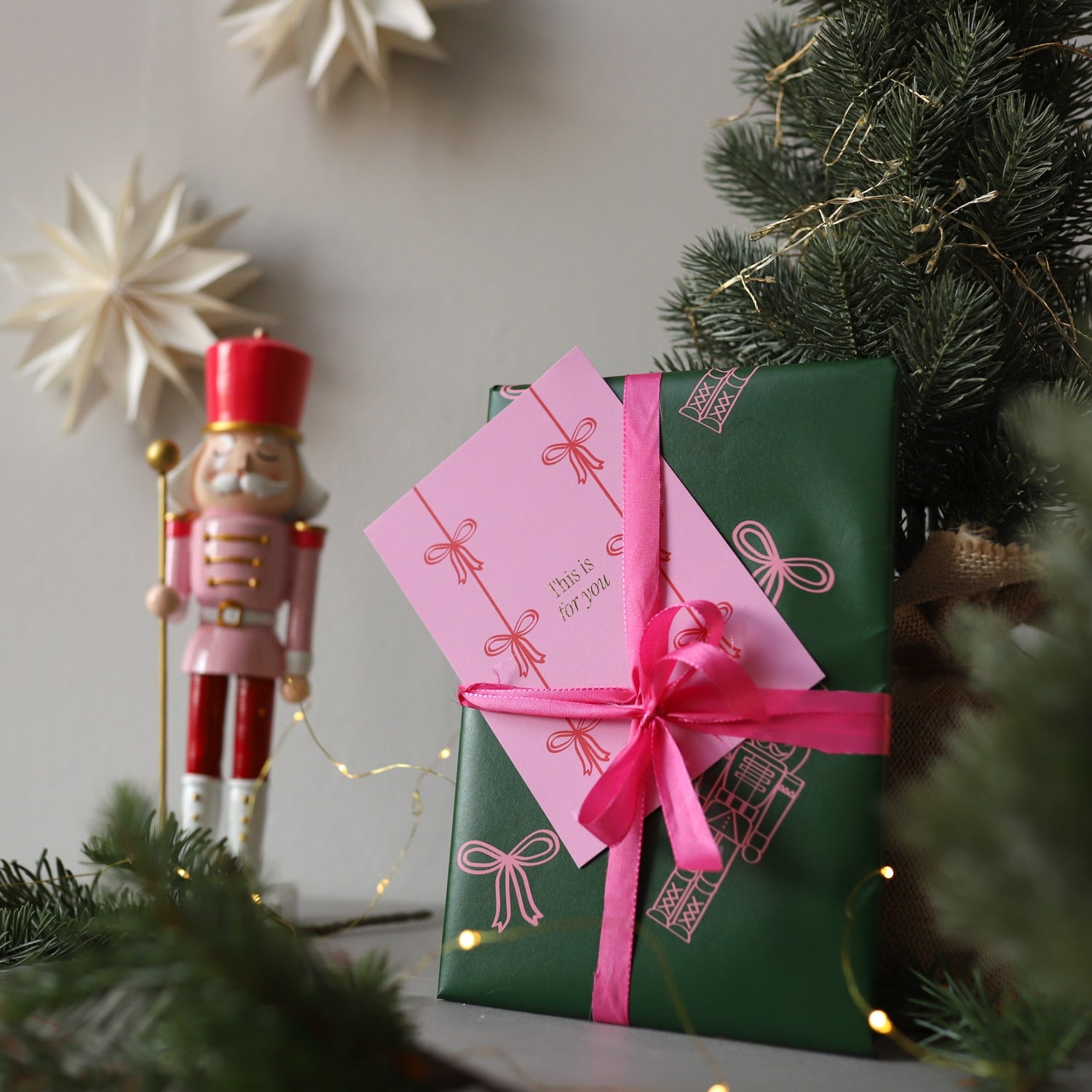 Postkarte „This is for you“ mit Gold