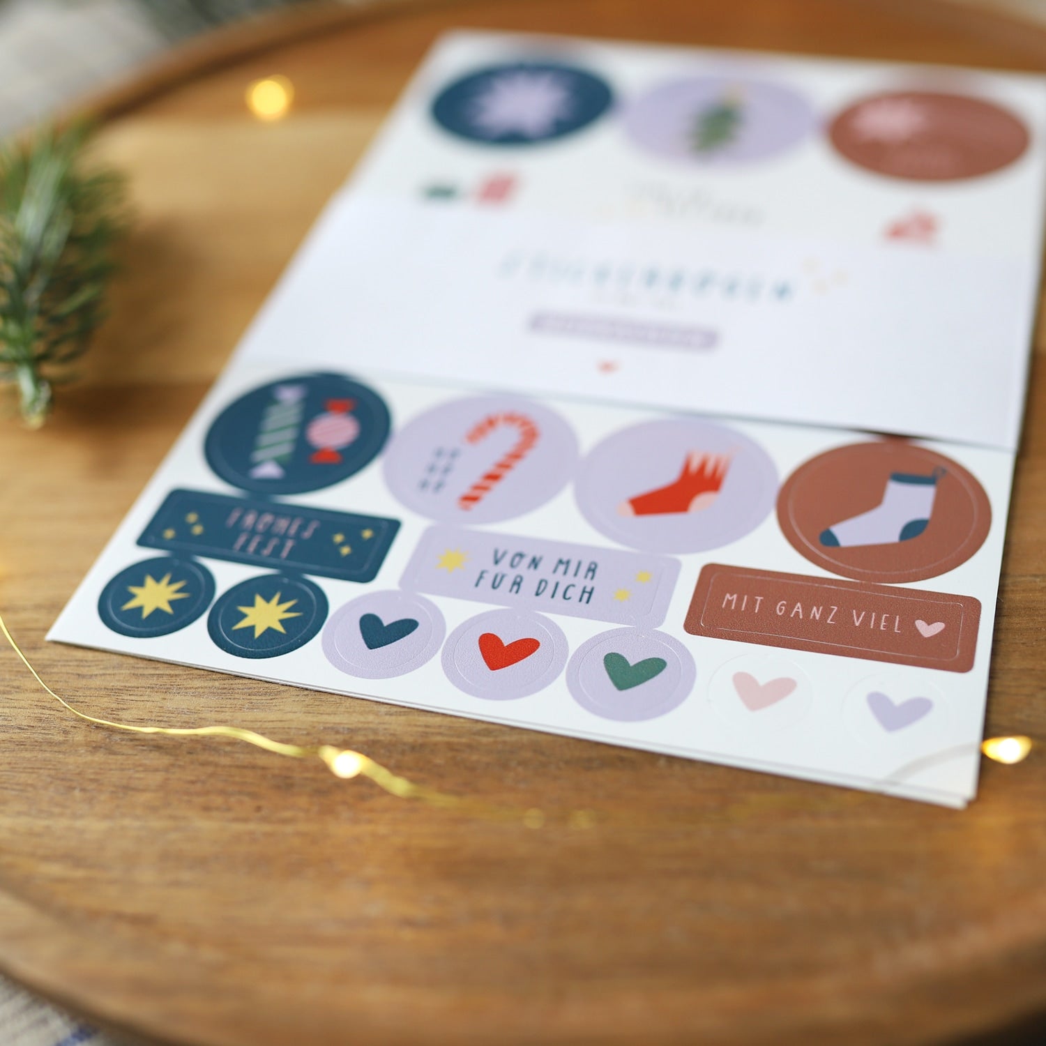 Sticker für Deko 2er-Set „Weihnachten“