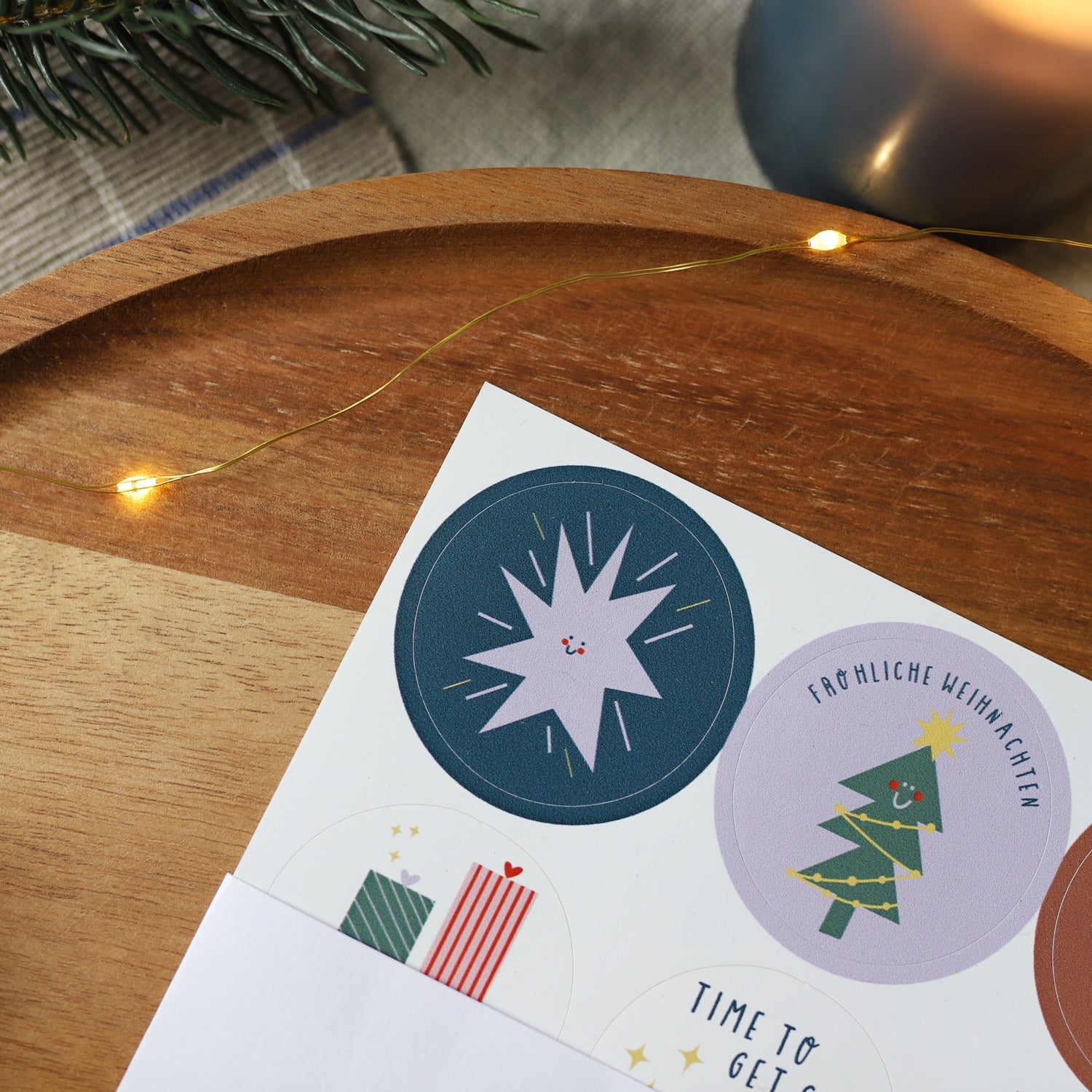 Sticker für Deko 2er-Set „Weihnachten“