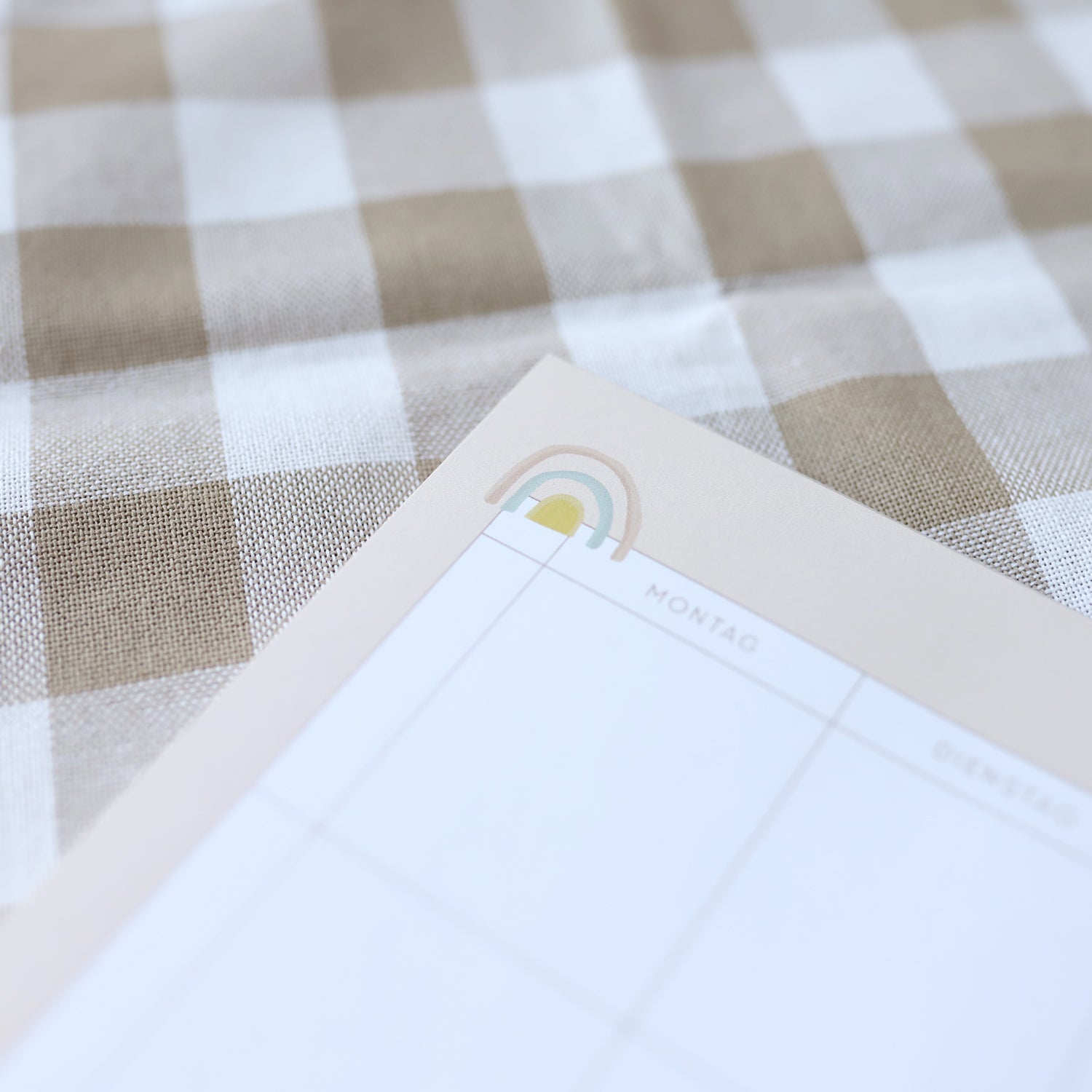 Notizblock A4 quer „Unser Familien-Wochenplan“