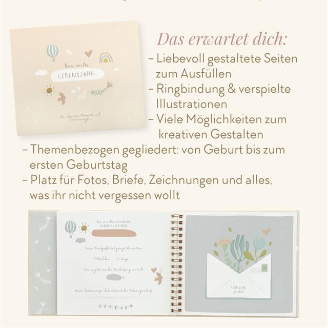 Erinnerungsbuch „Dein erstes Lebensjahr“
