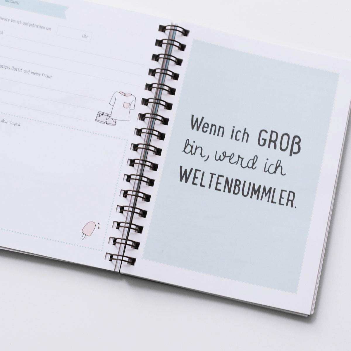 Reisetagebuch A5 „Heldenzeit" für 1 Reise