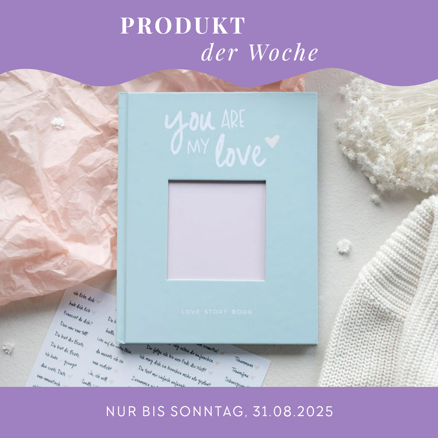 Love Story Book inkl. Stickerbogen