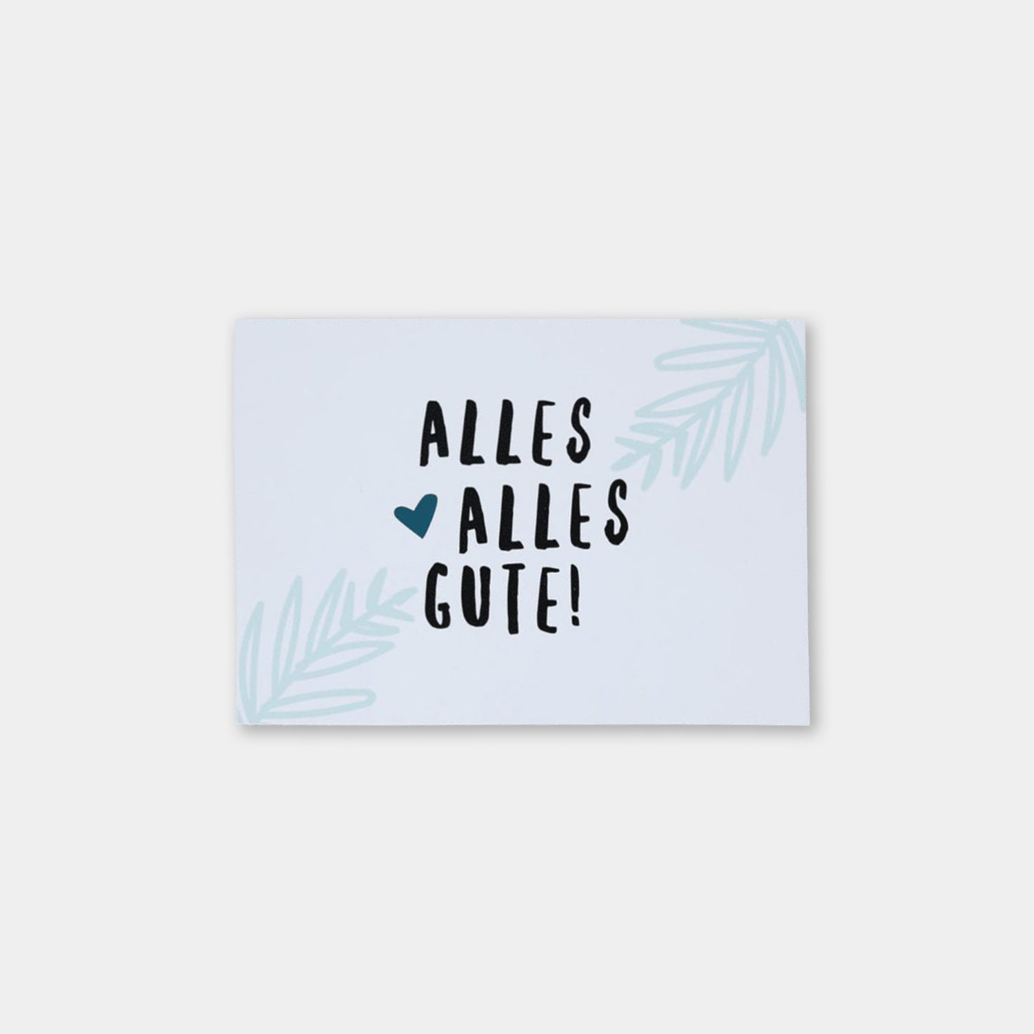 Postkarte „Alles alles Gute"