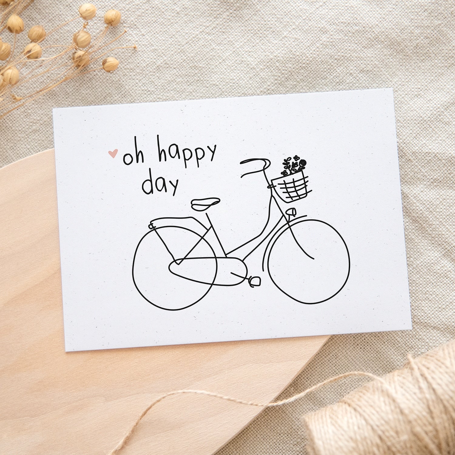 Postkarte „Oh happy day“