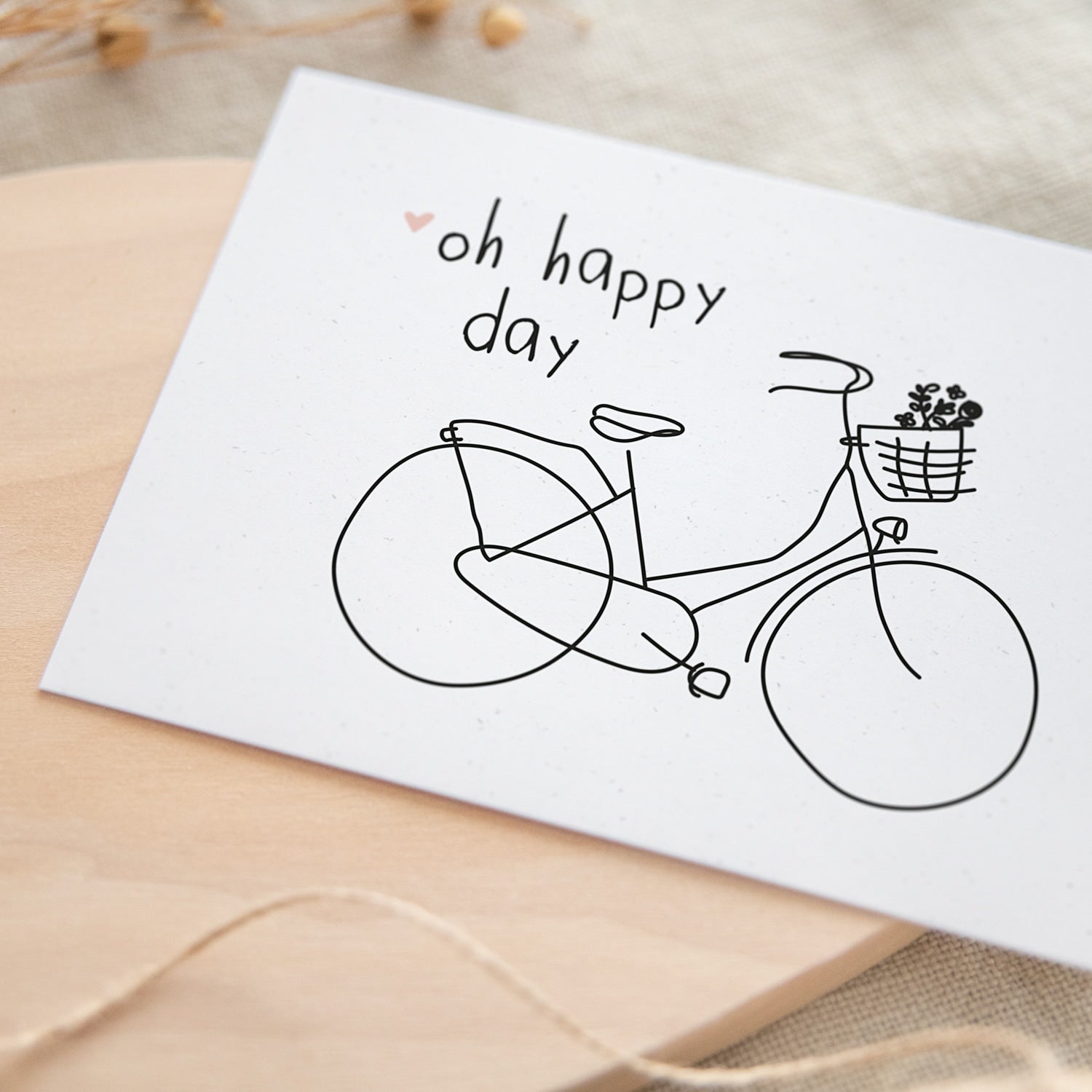 Postkarte „Oh happy day“