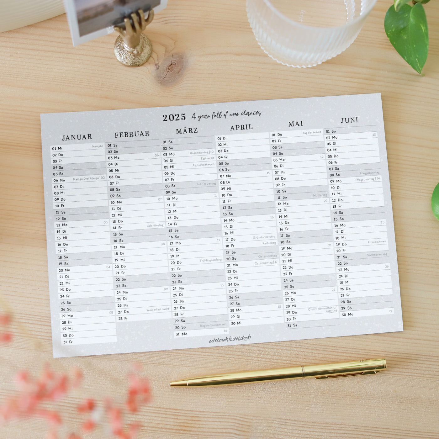  Kalender 2025 
