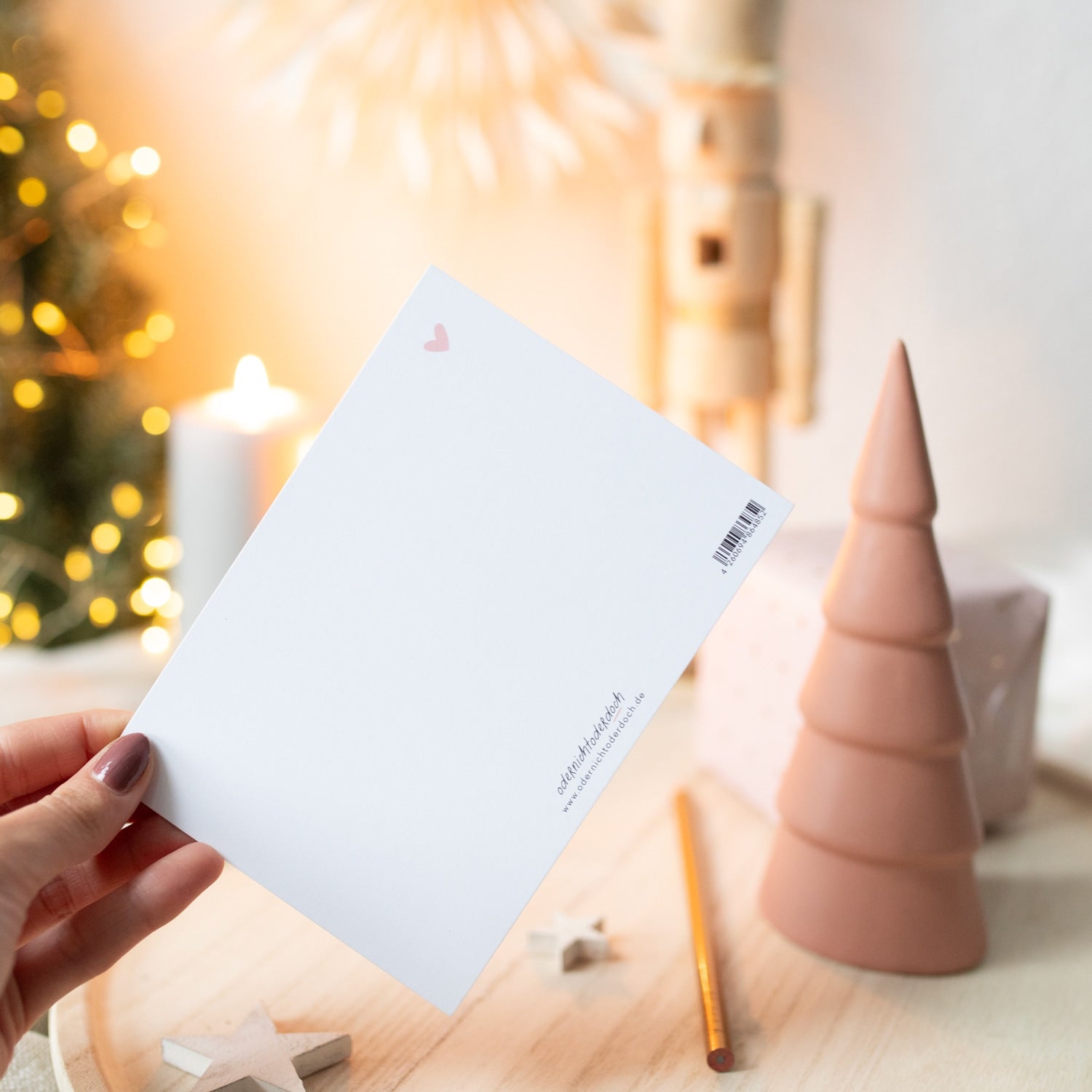 Postkarte „Leave a little"