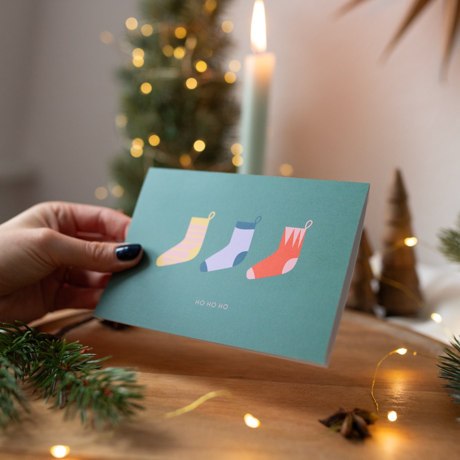 Klappkarte „Ho Ho Ho"