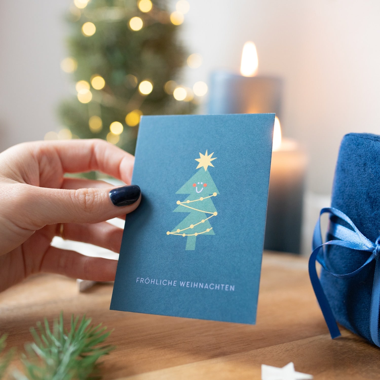 Karte A7 „Fröhliche Weihnachten"