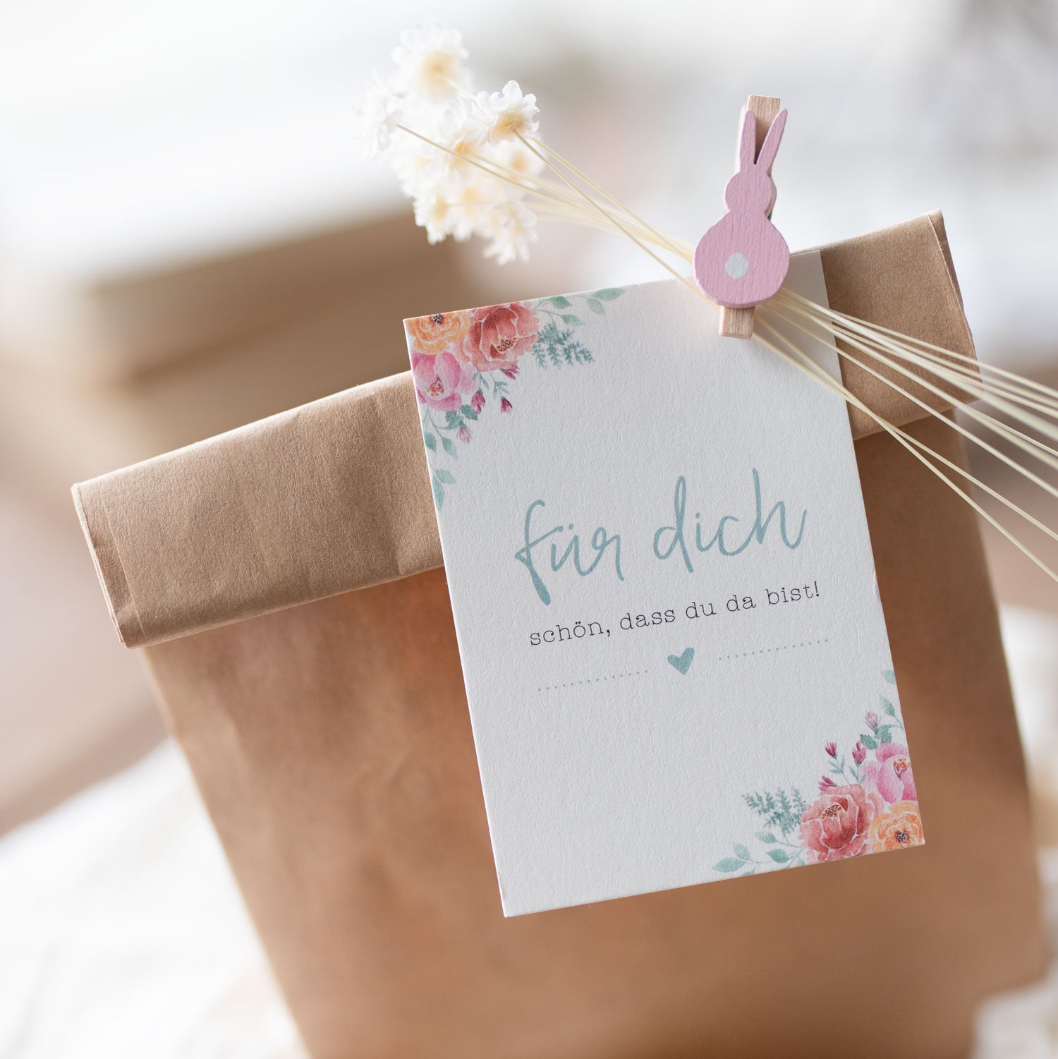 Gastgeschenkanhänger „Für dich"