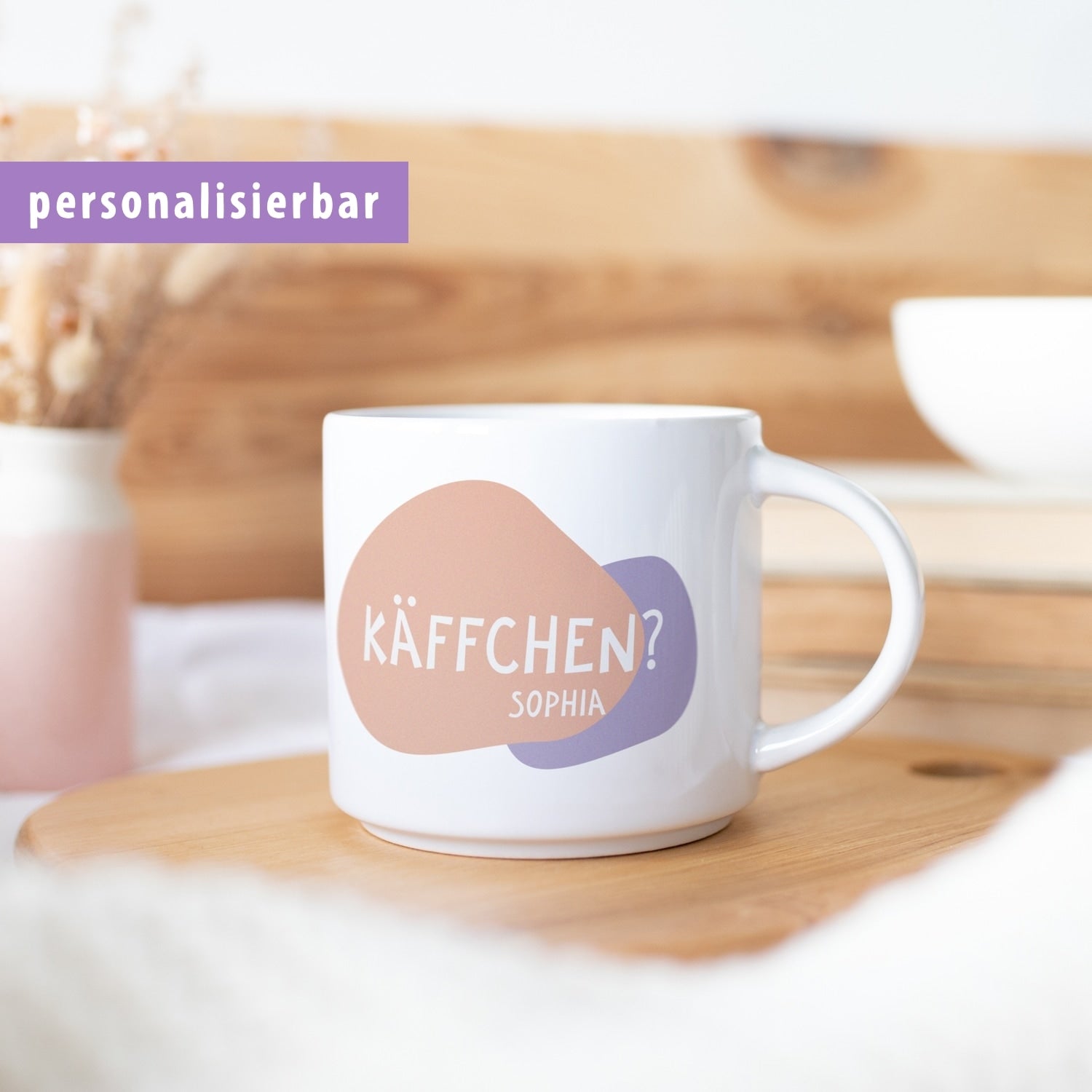 Tasse „Käffchen", personalisierbar