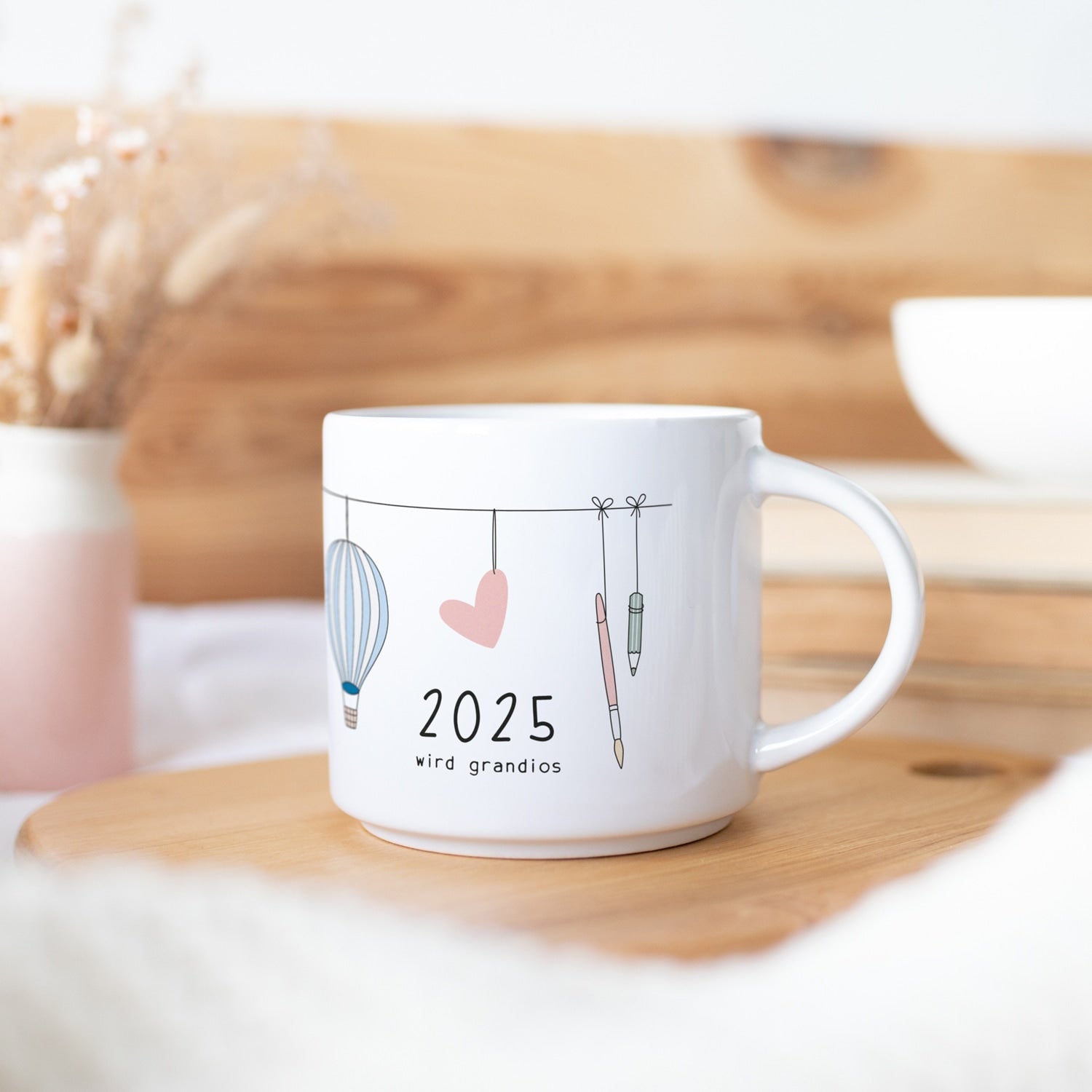 Jumbo-Tasse „2025 wird grandios"