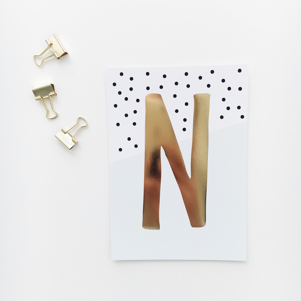 Postkarte „N"