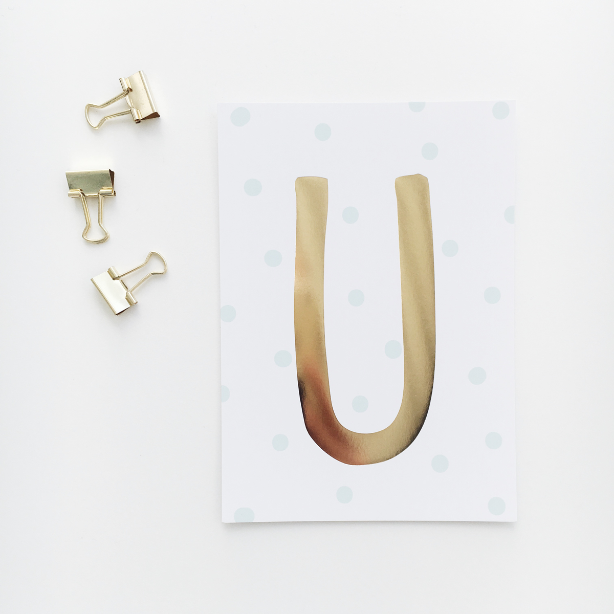 Postkarte „U"