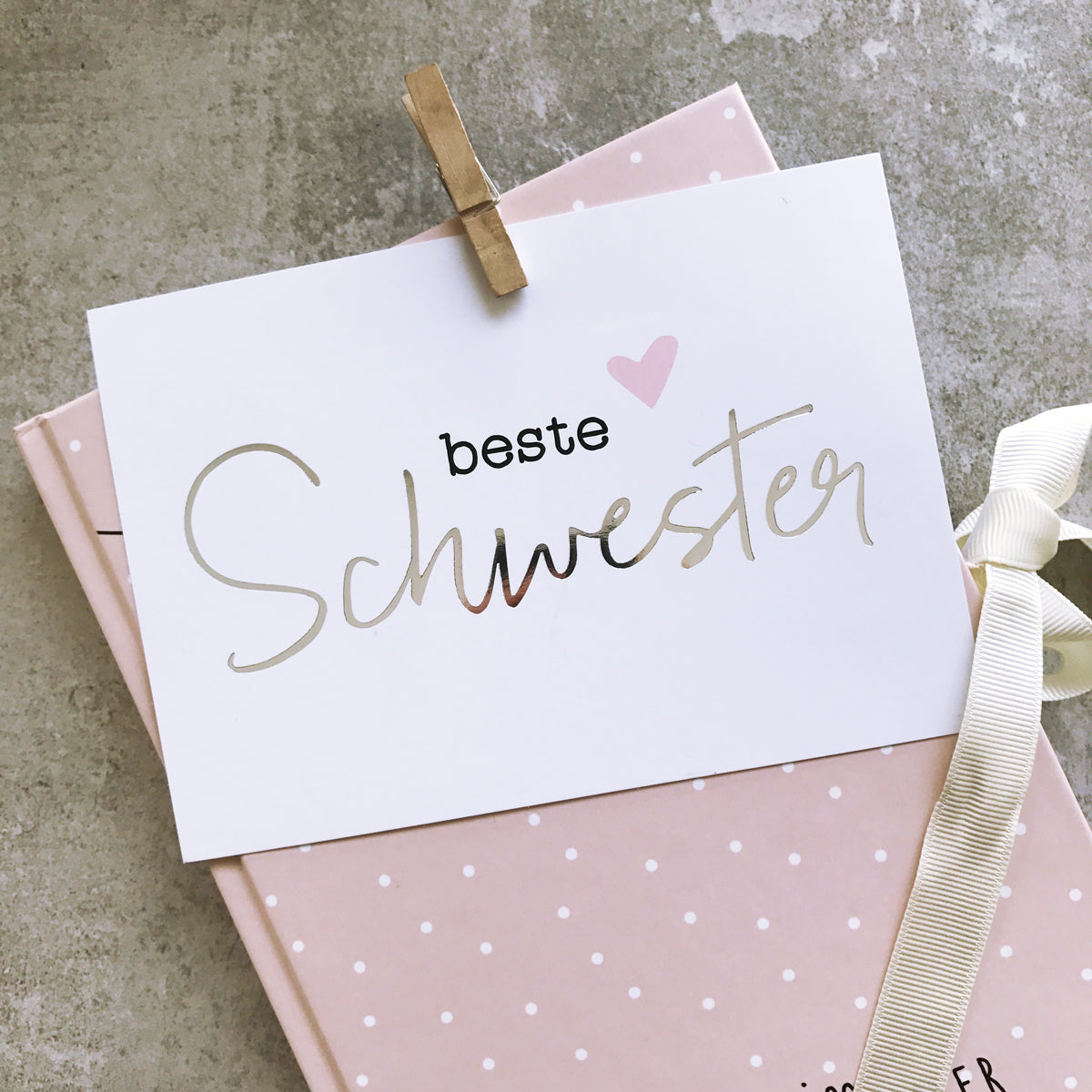 Postkarte „Beste Schwester"