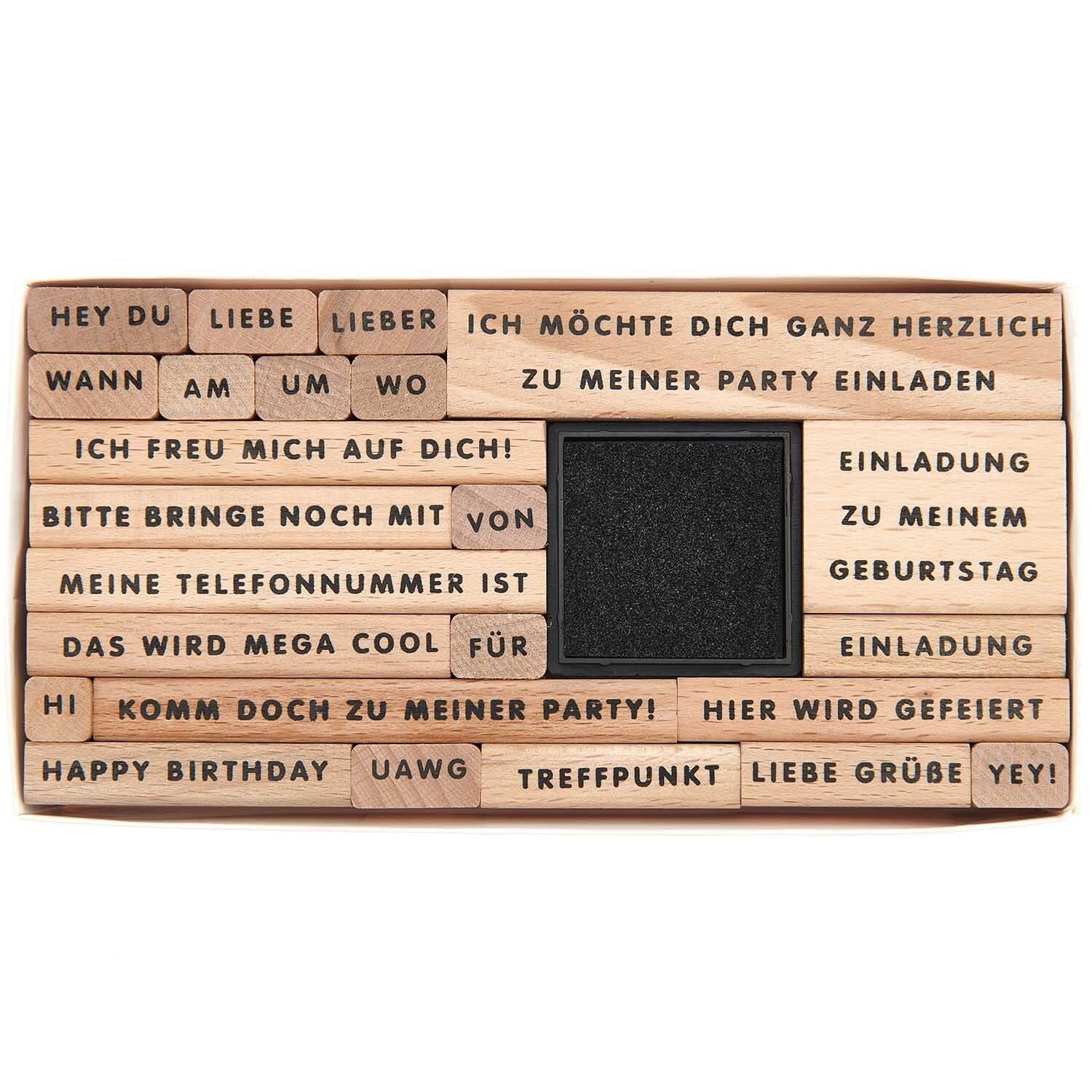 Stempelset „Partyeinladung"