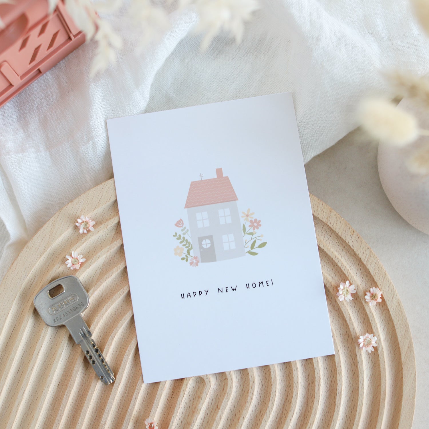 Postkarte „Happy new home"