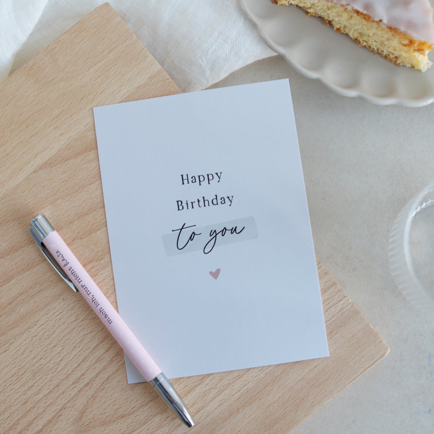 Postkarte „Happy Birthday"