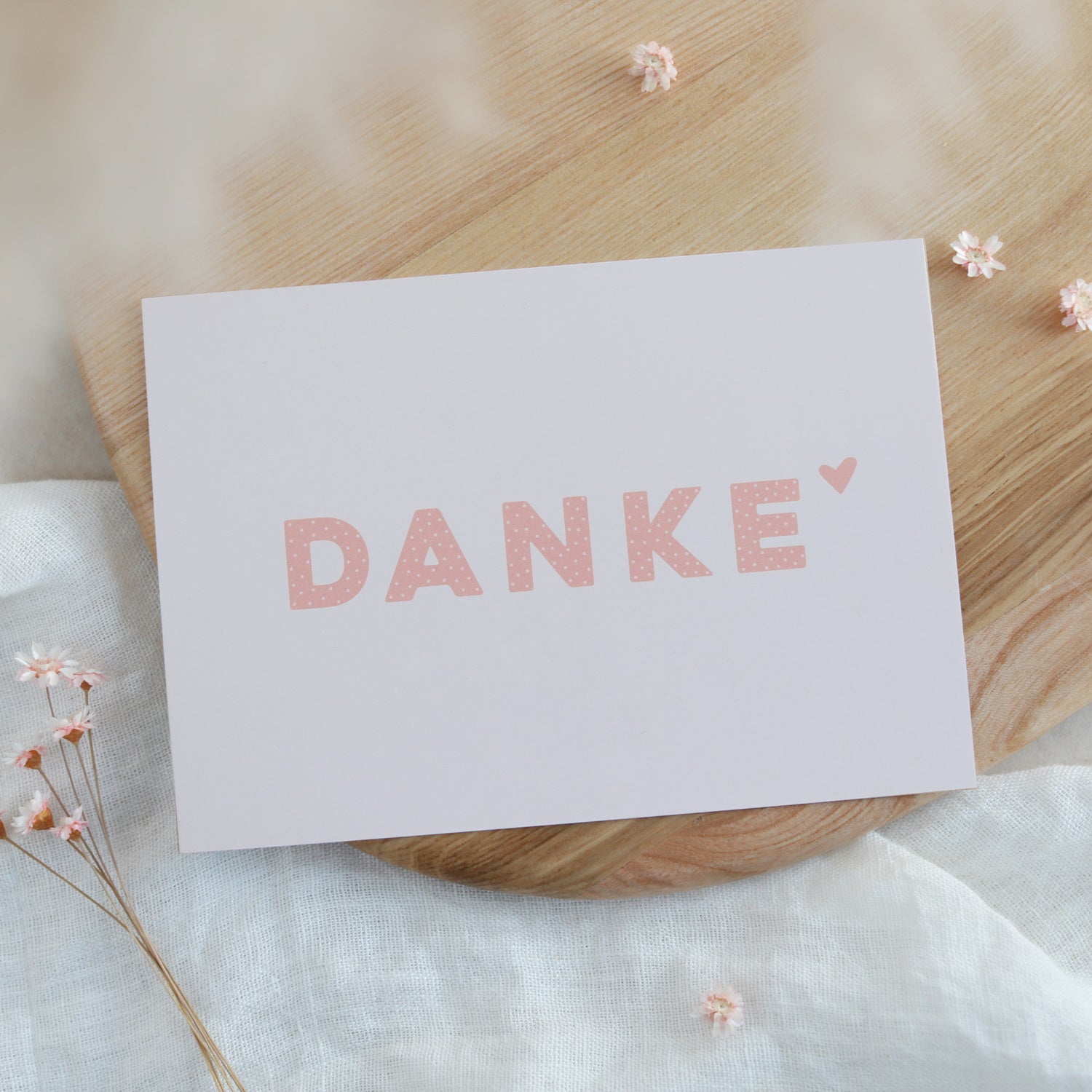 Postkarte „Danke"