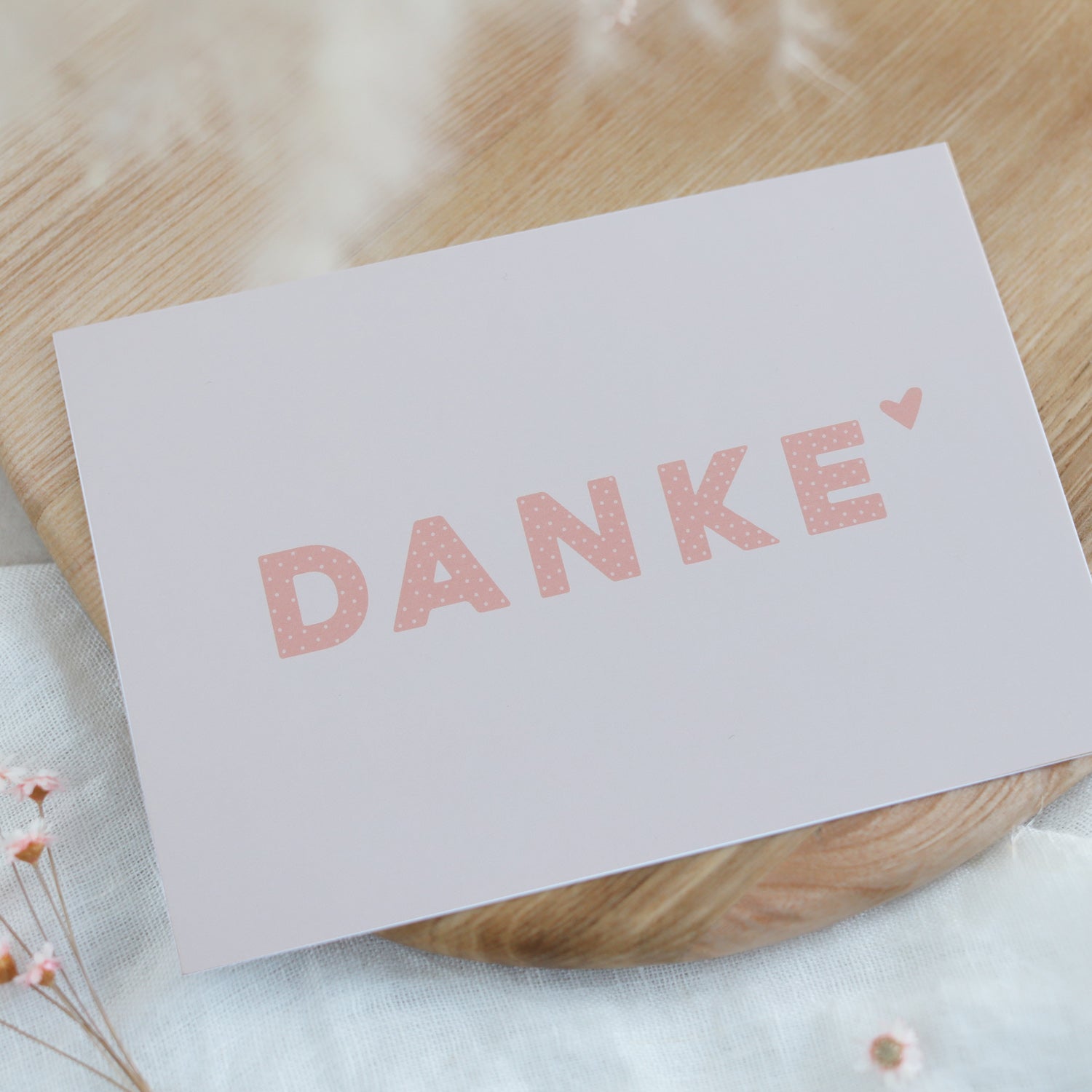 Postkarte „Danke"