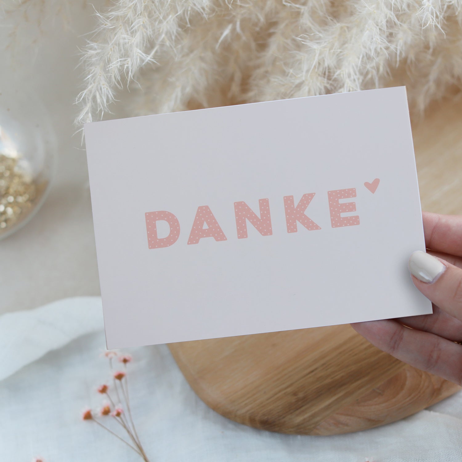 Postkarte „Danke"