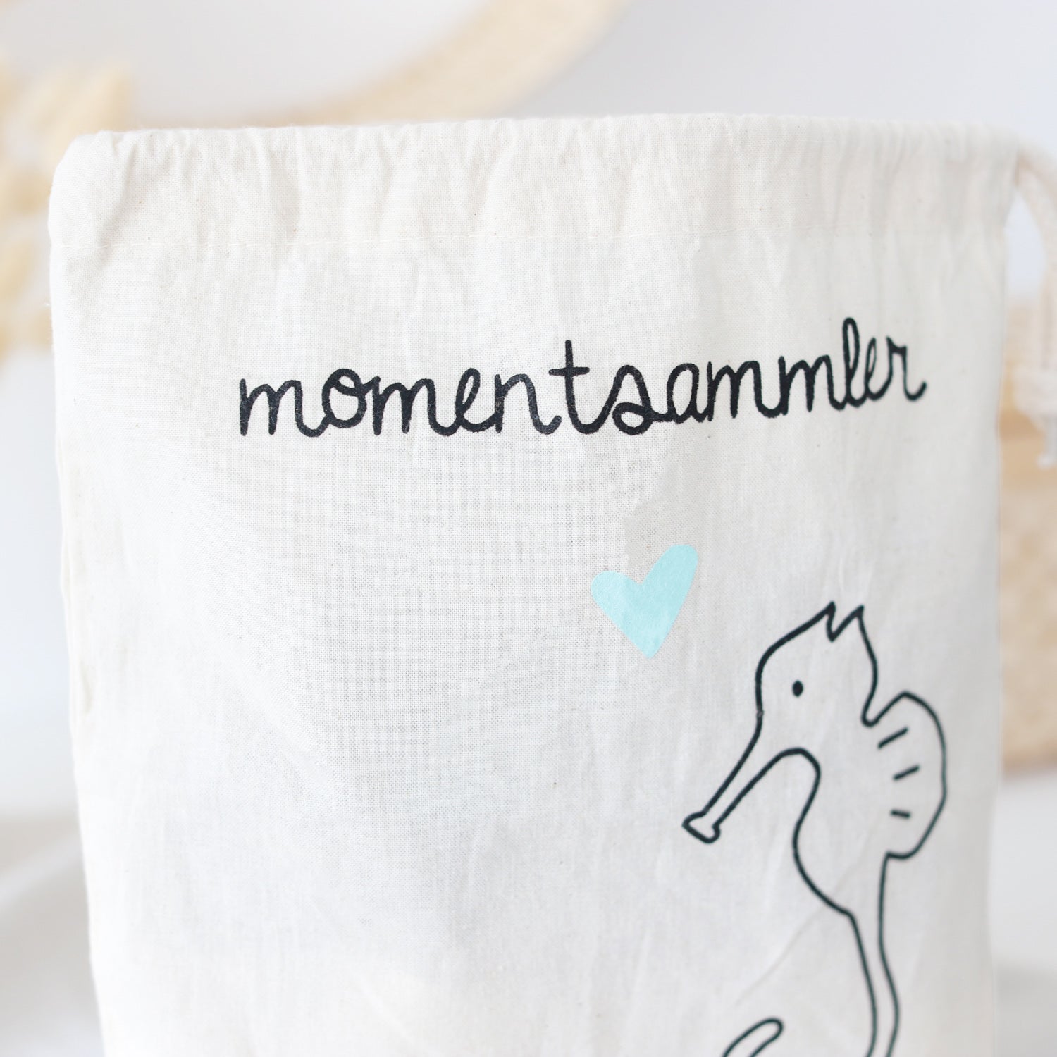 Kleiner Geschenkbeutel „Momentsammler"