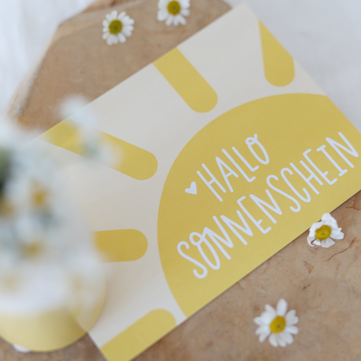 Postkarte „Hallo Sonnenschein"