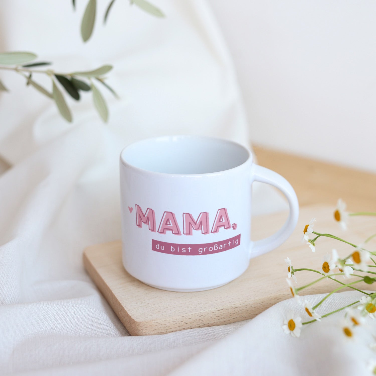 Tasse „Mama, du bist großartig“