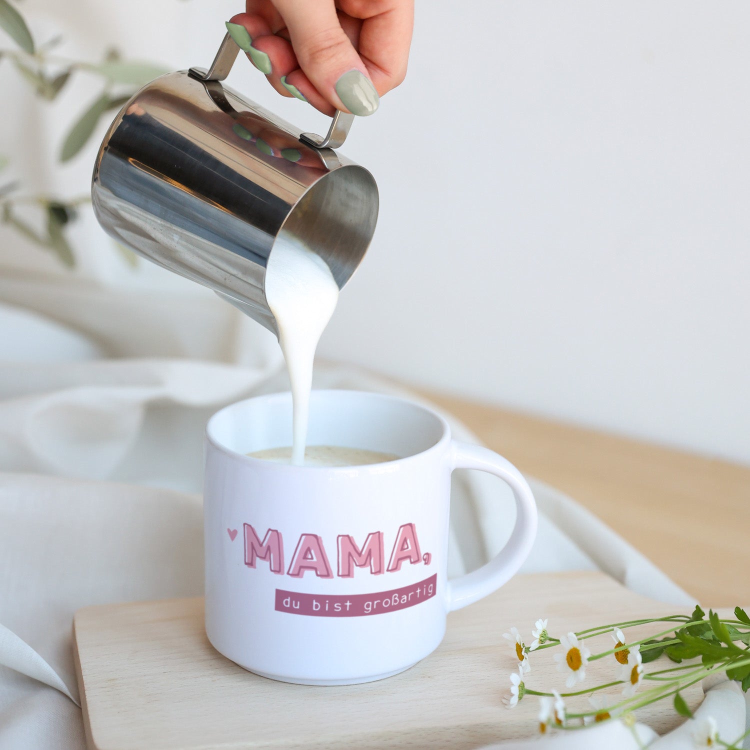 Tasse „Mama, du bist großartig“