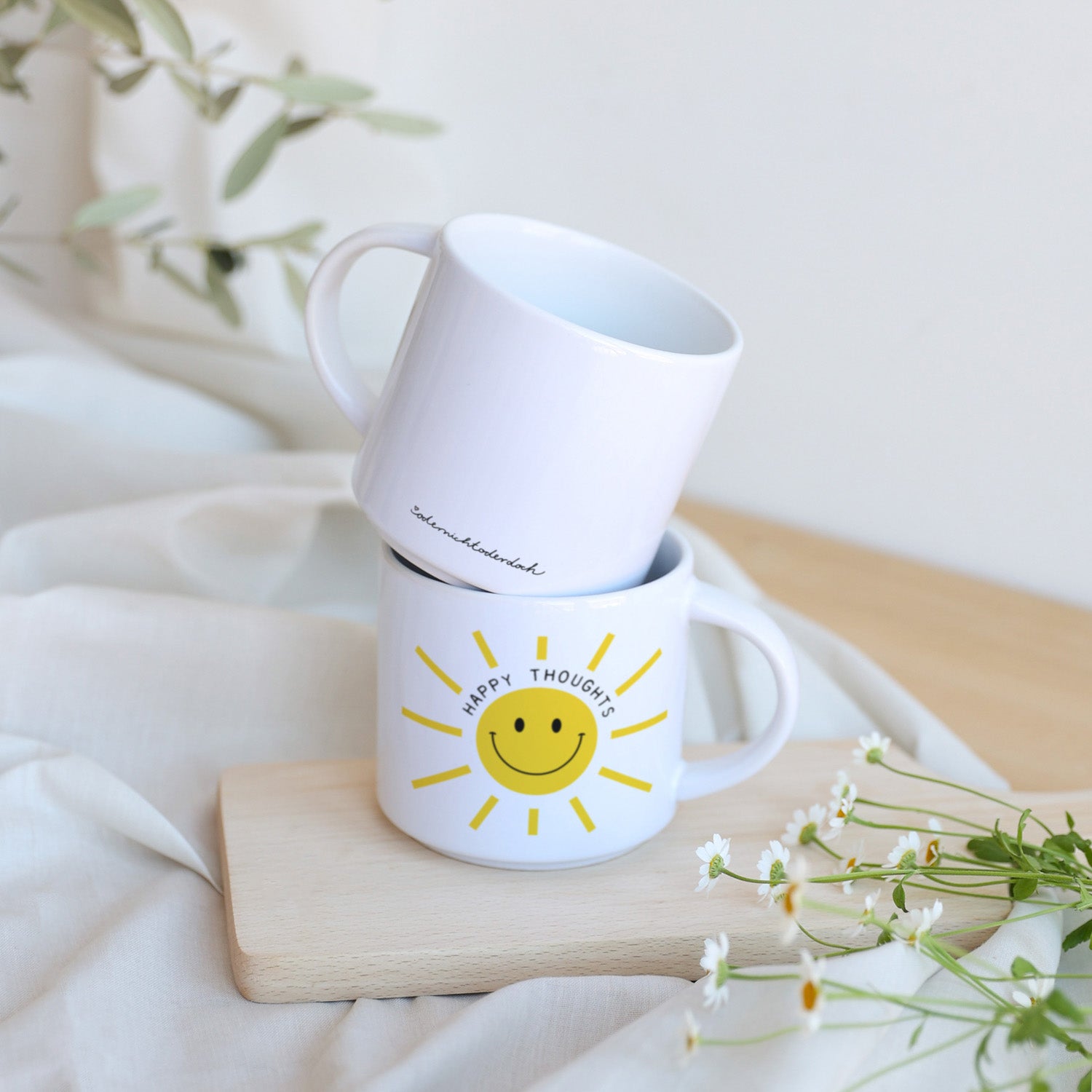 Tasse „Happy thoughts“