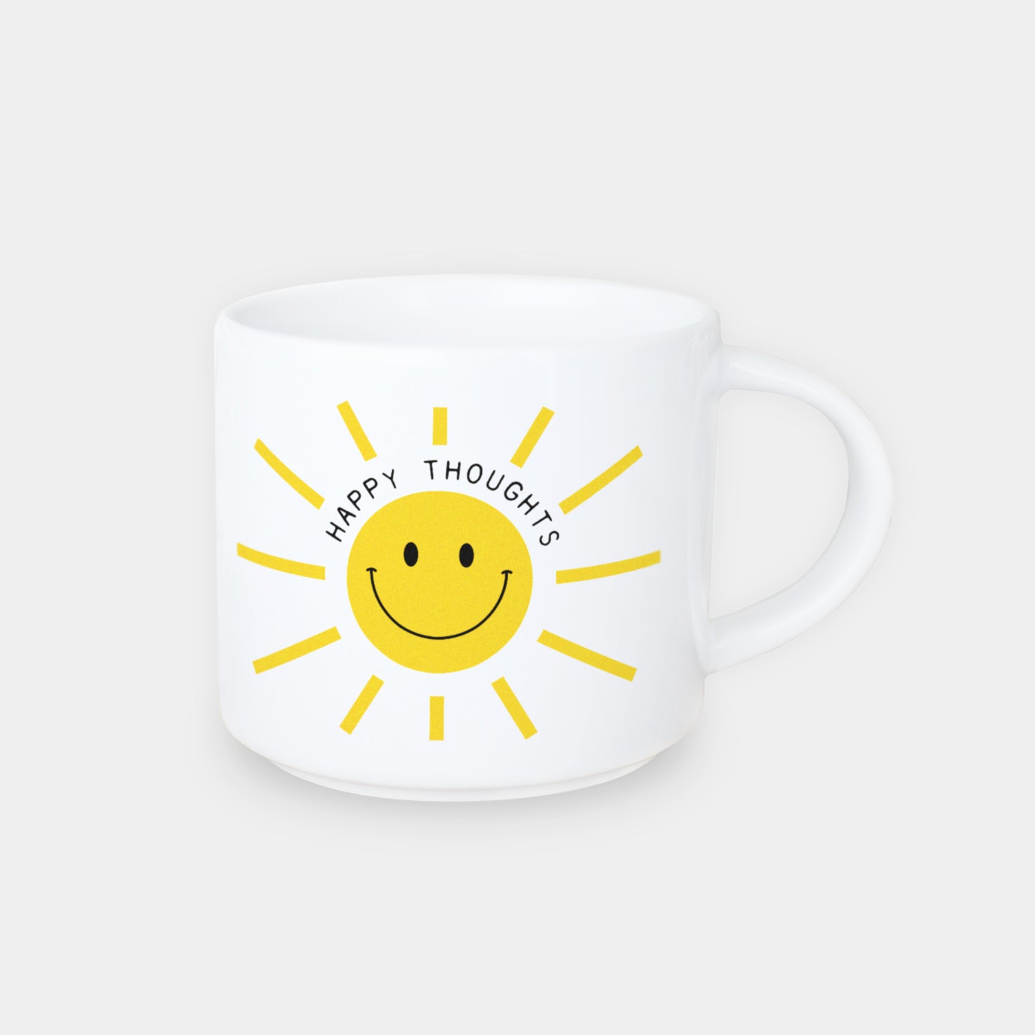 Jumbo-Tasse „Happy thoughts“