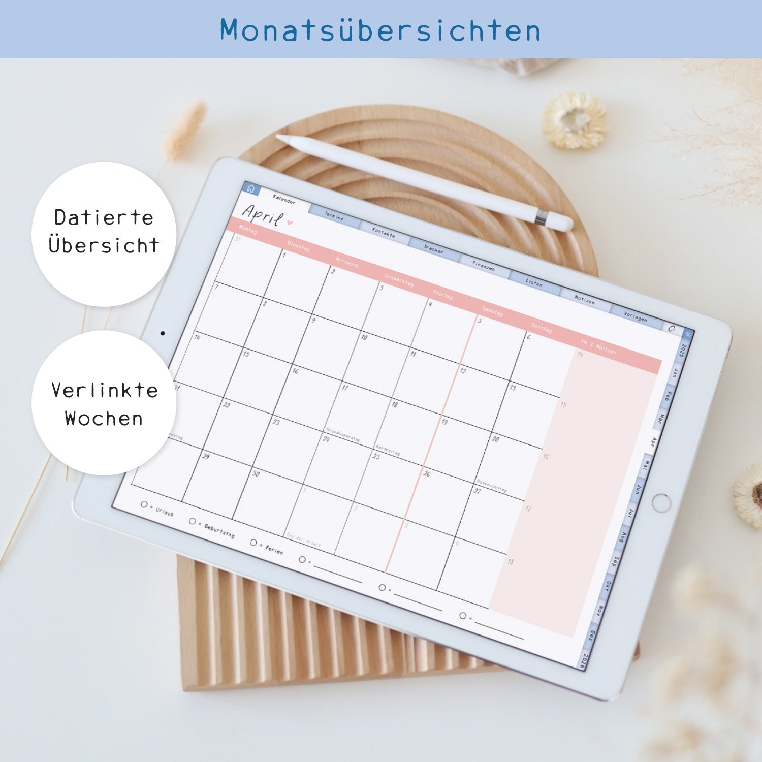 Digitaler Kalender „2025"