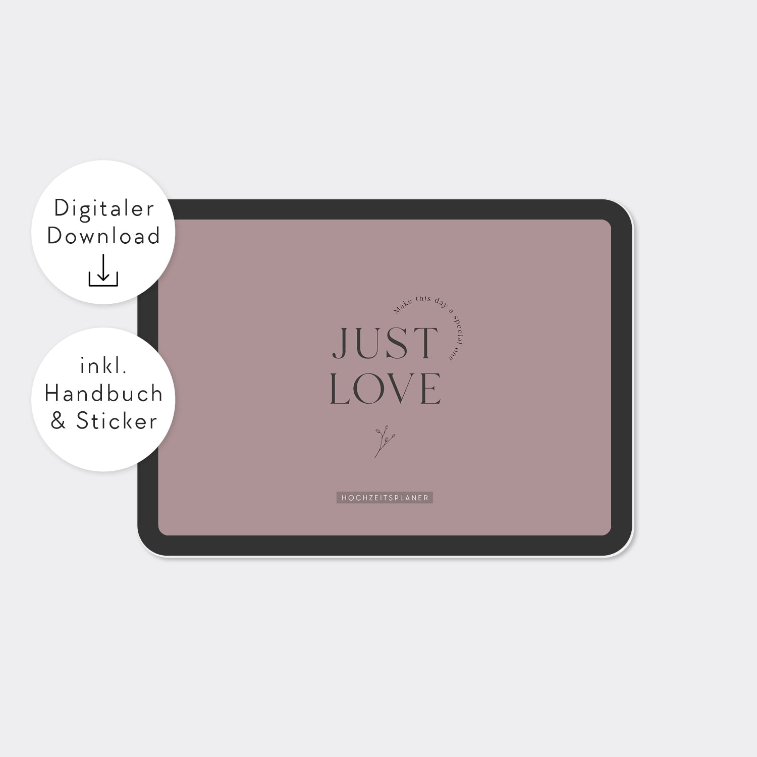 digtaler Hochzeitsplaner „Just Love“