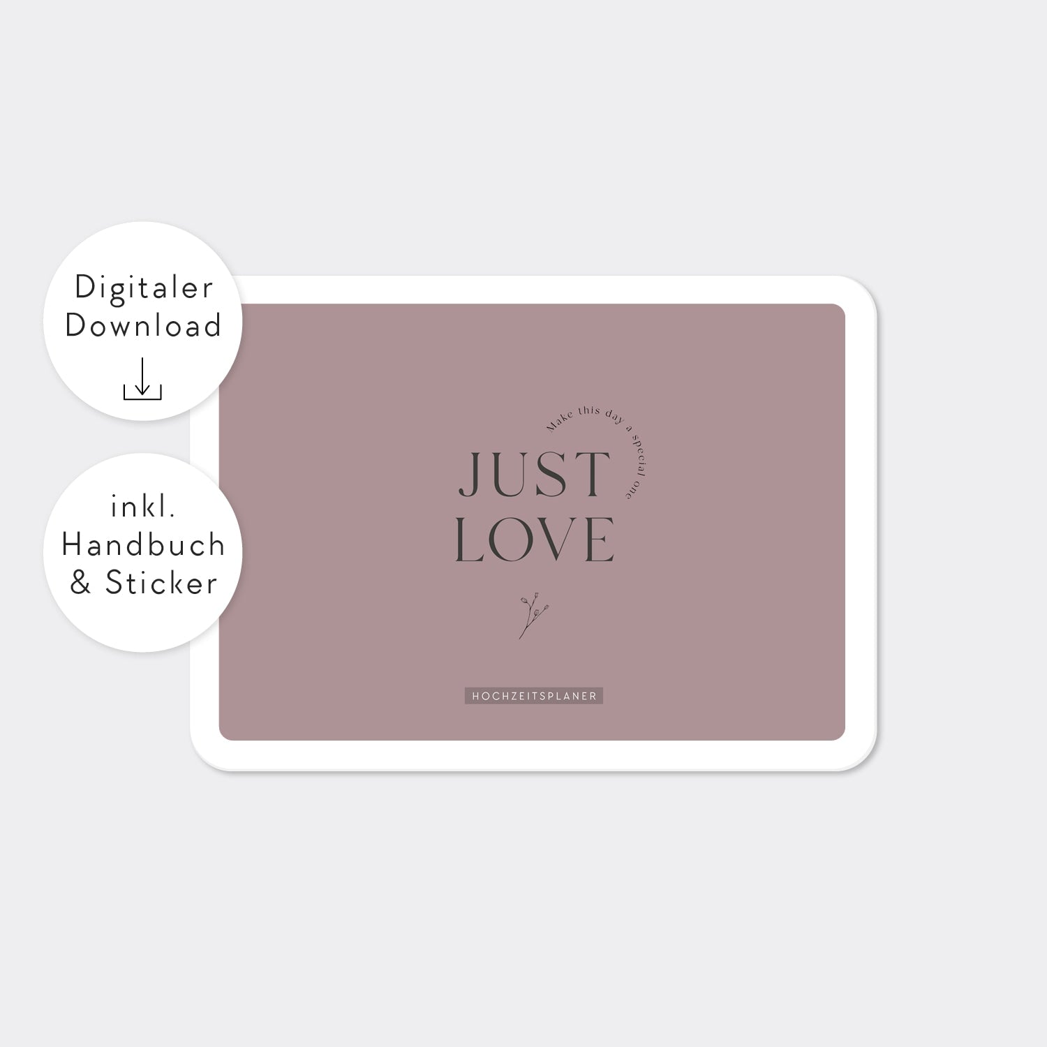 digtaler Hochzeitsplaner „Just Love“