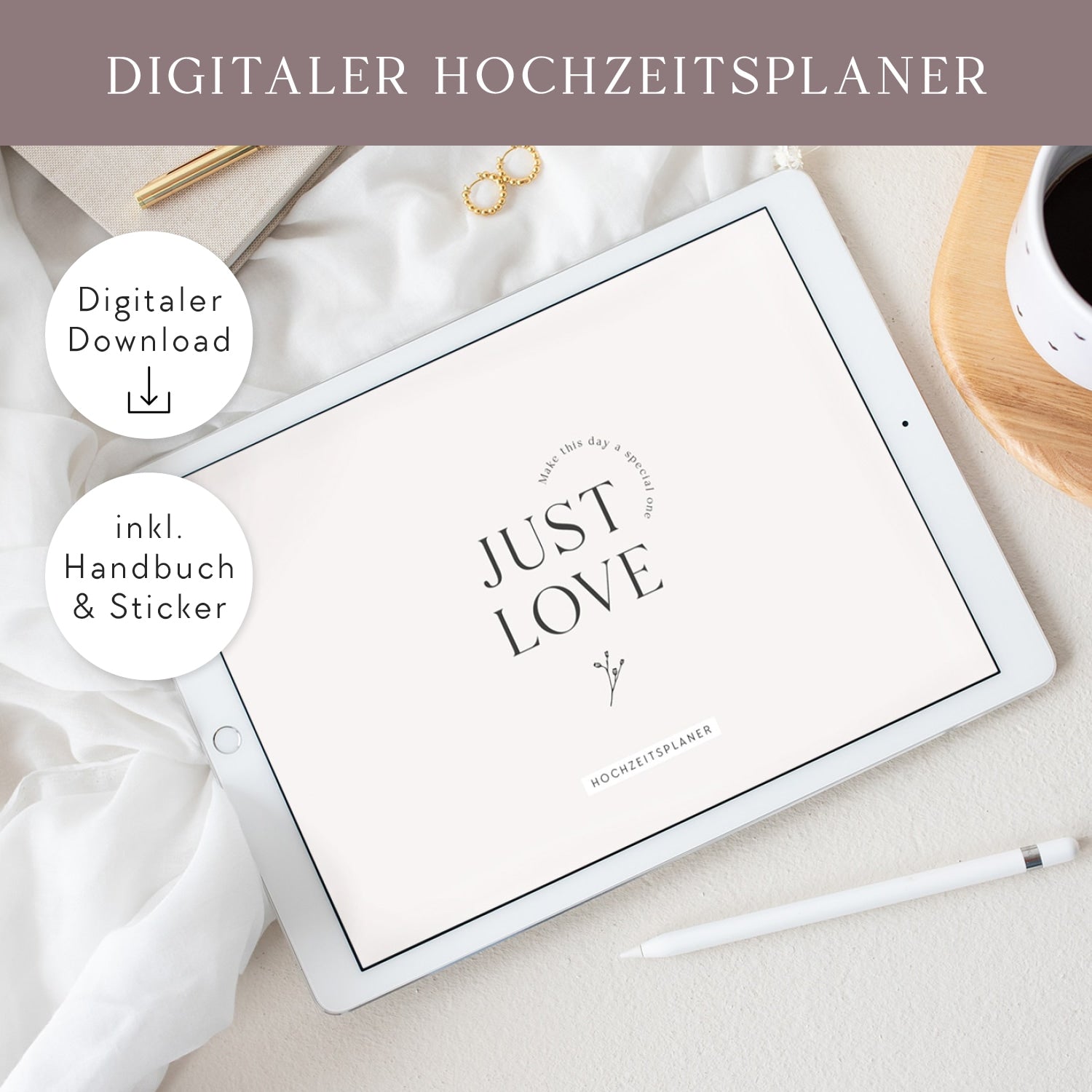 Hochzeitsplaner „Just Love“, digital