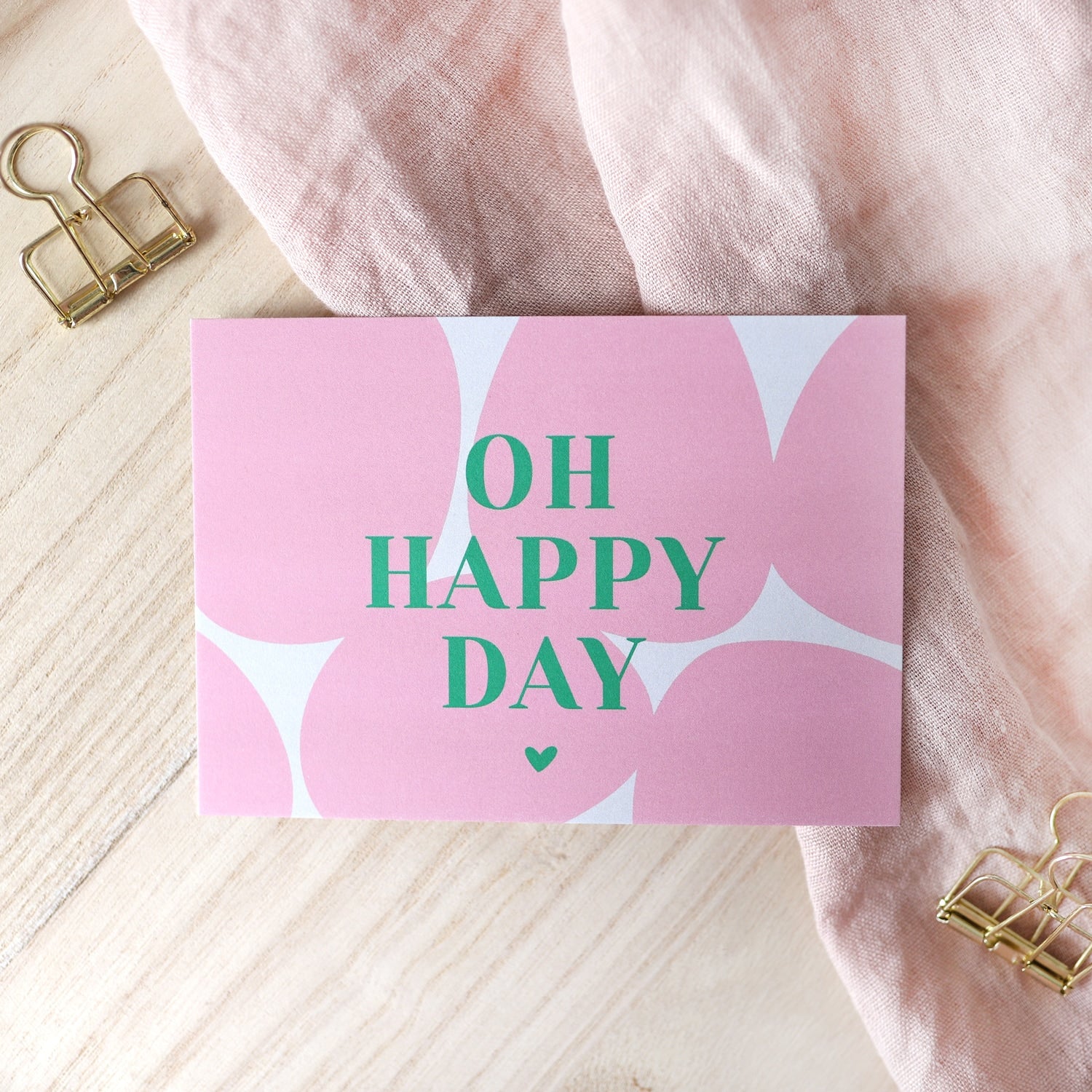 Postkarte „Oh happy day"