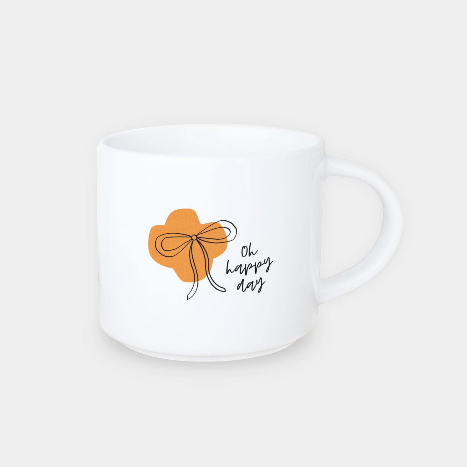 Jumbo-Tasse „Oh happy day“