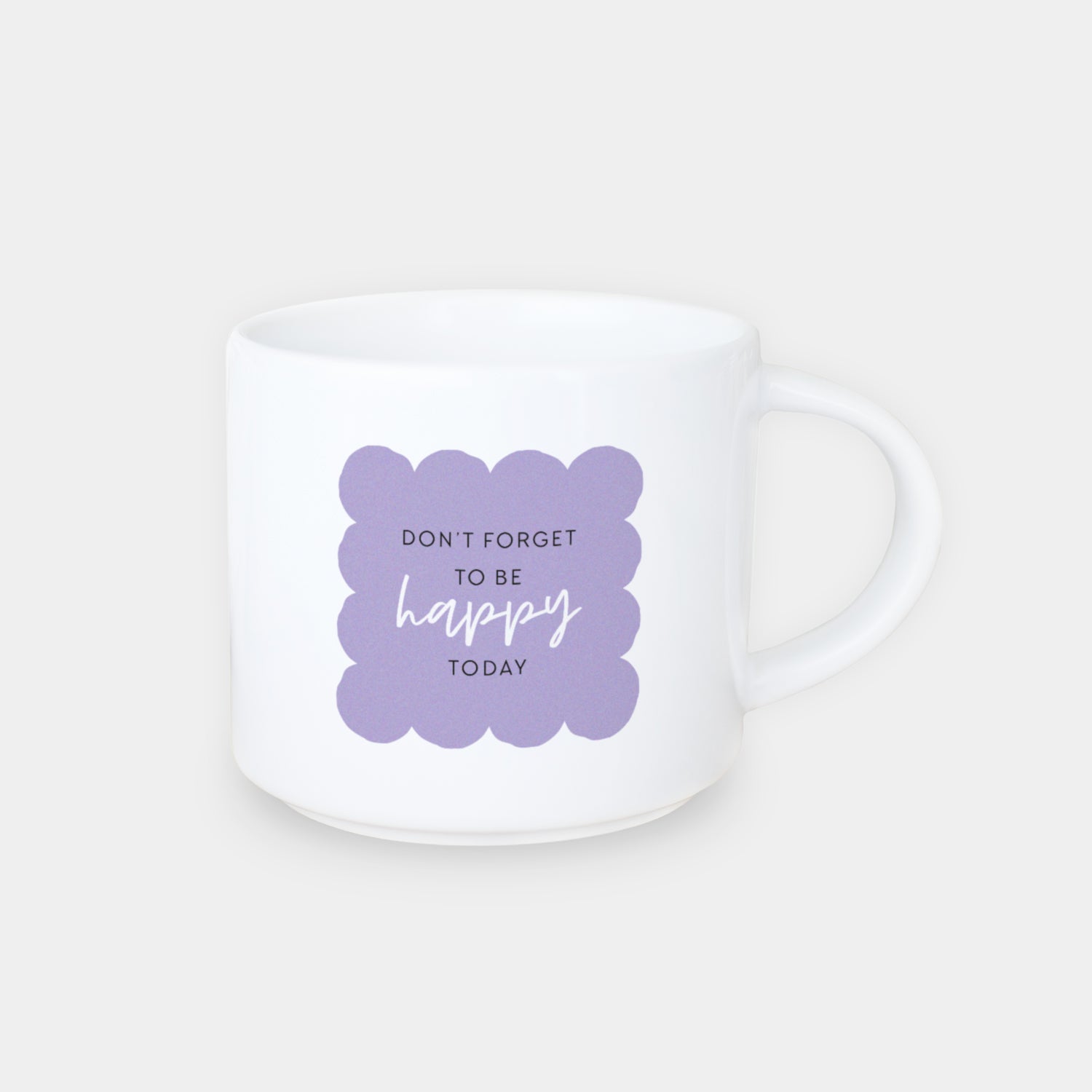 Jumbo-Tasse „Be happy today“