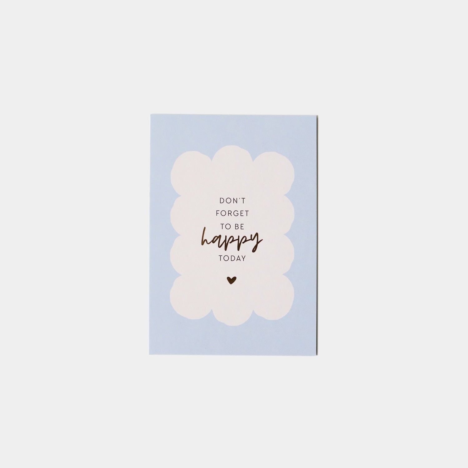 Postkarte „Be happy today“ mit Gold