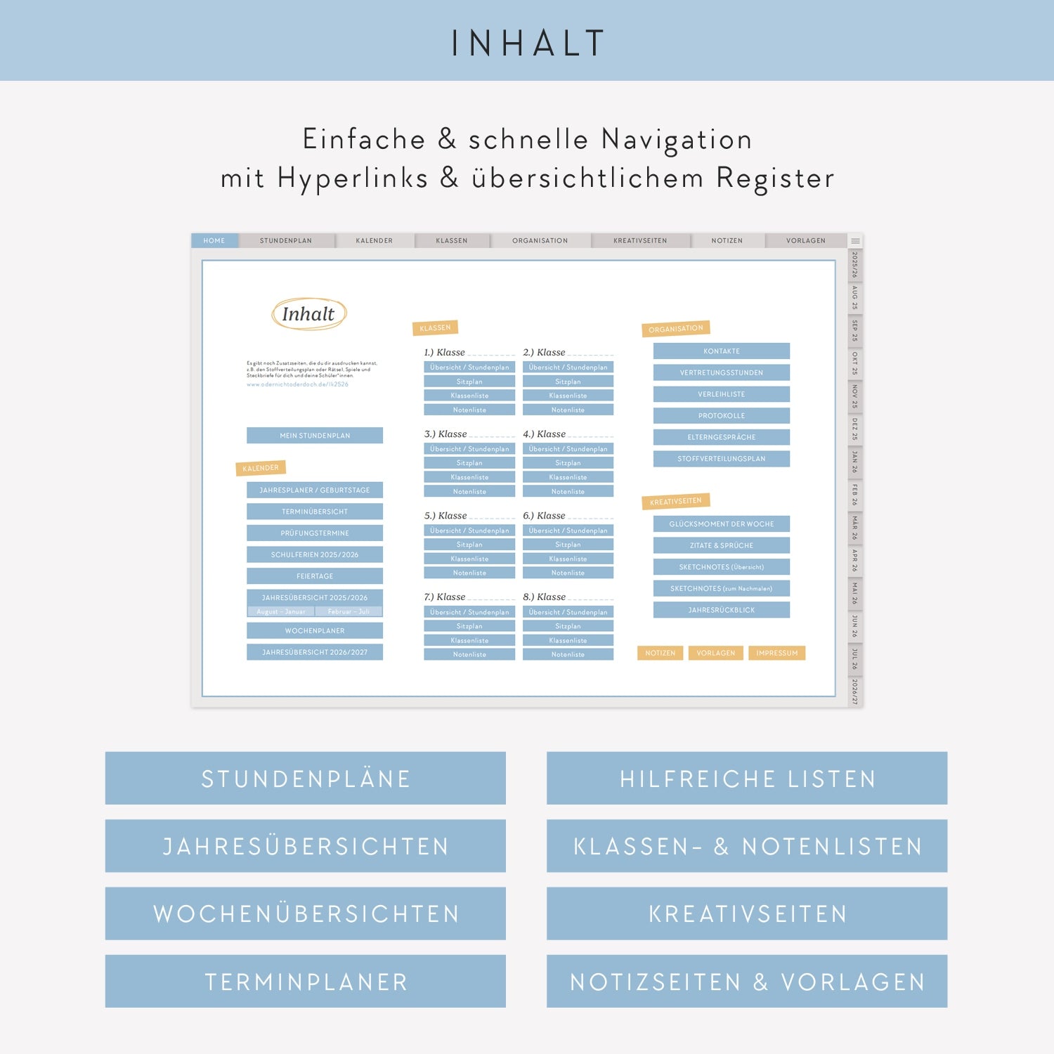 Digitaler Lehrerkalender 2025/2026