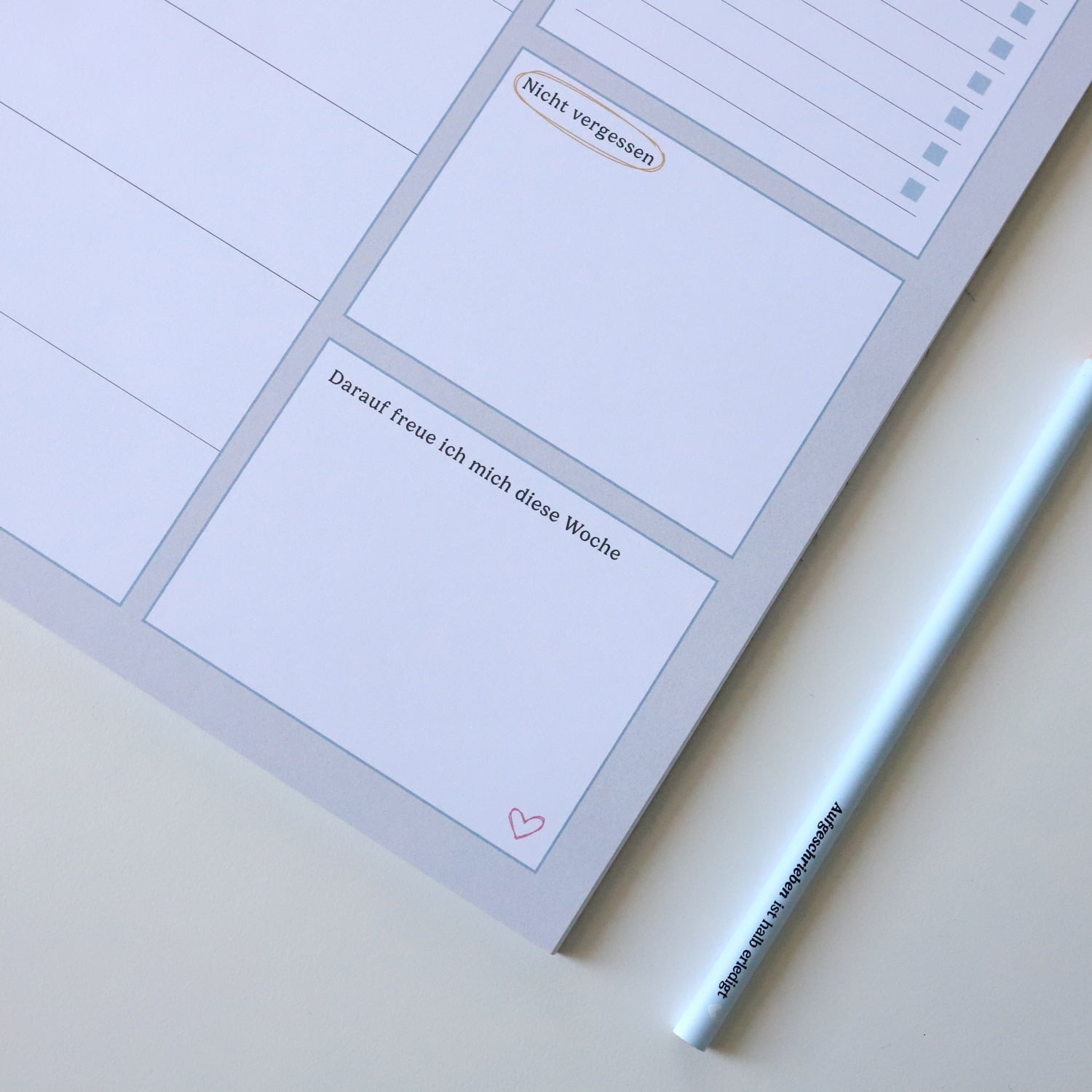 Notizblock A4 „Wochenplan“