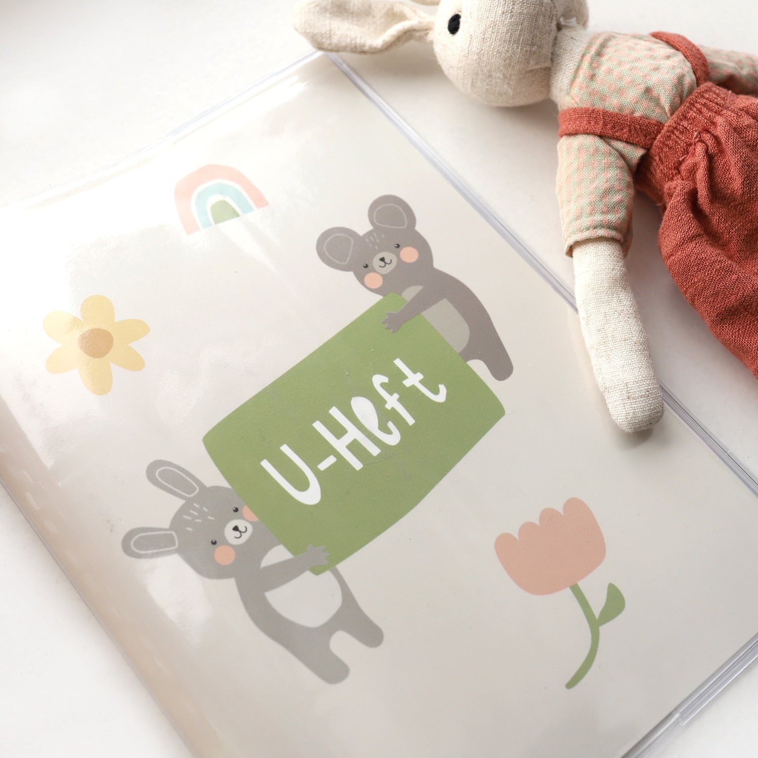 U-Heft-Hülle „Hase & Maus“
